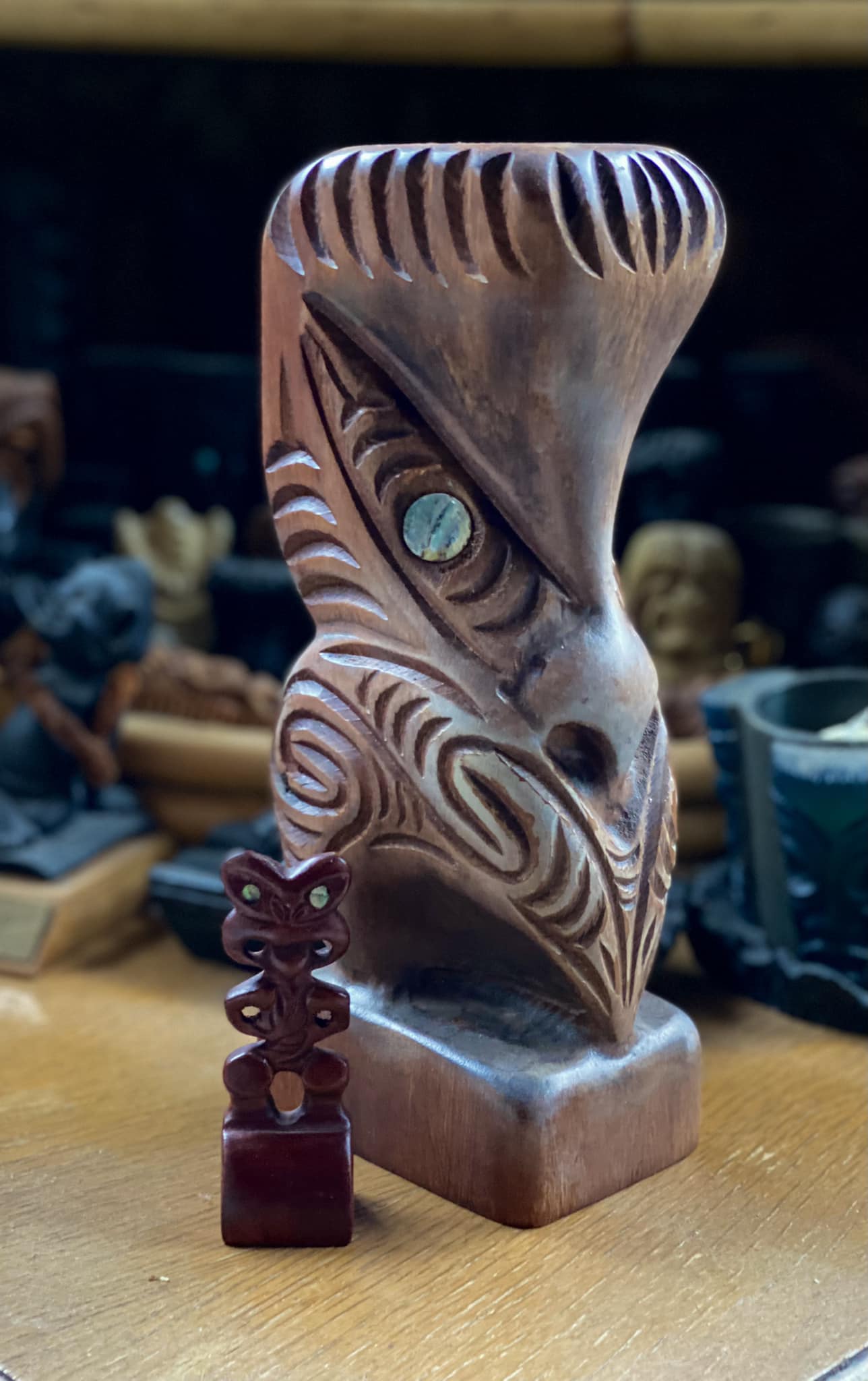 マオリ族 胸像 キャンドル ニュージーランド パブロ キウィアナ ヴィンテージ Maori candle collection. Big guy is unfortunately missing an eye