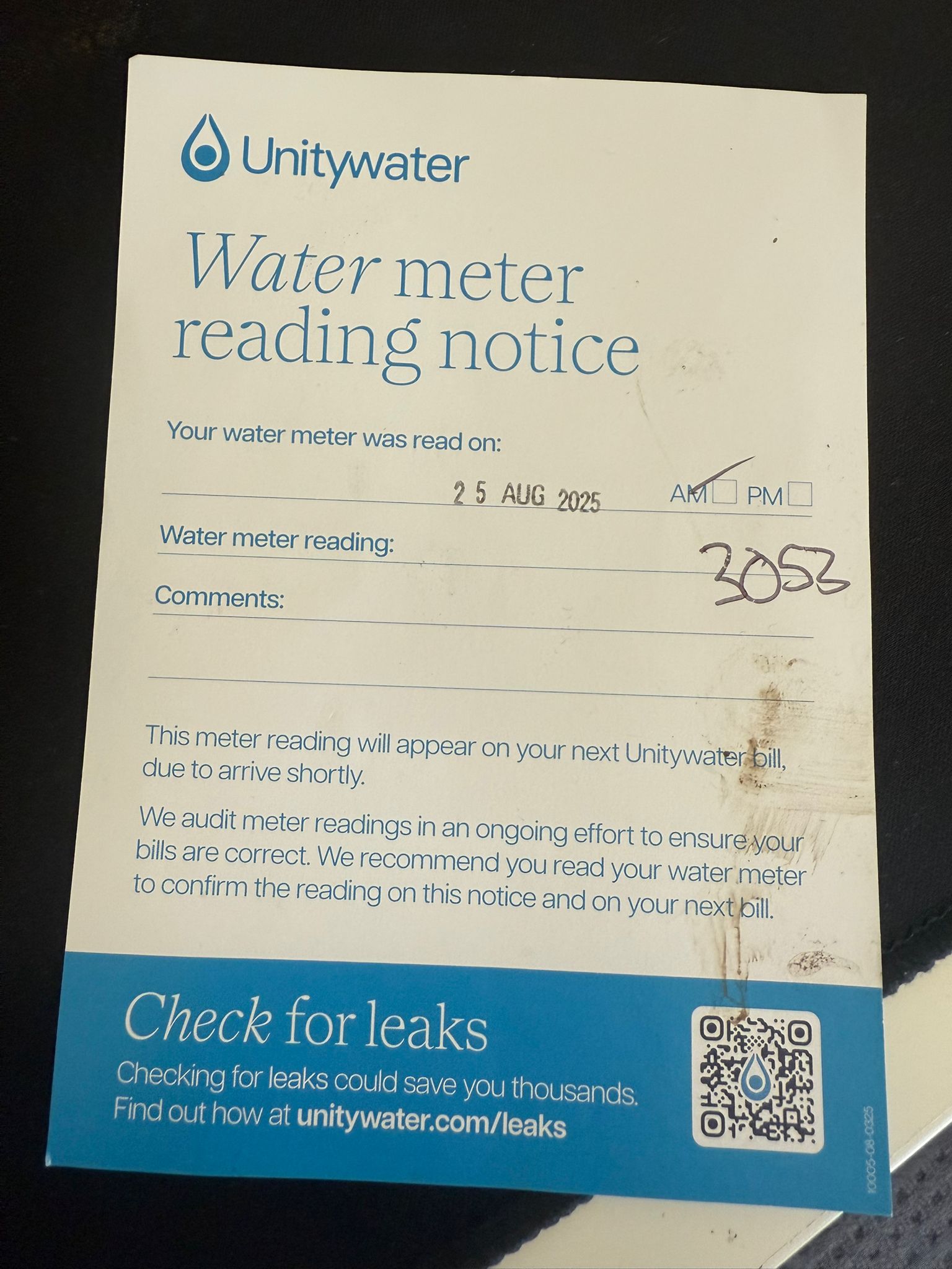 Sunshine Coast Community board | Query Regarding Water Meter Reading ...