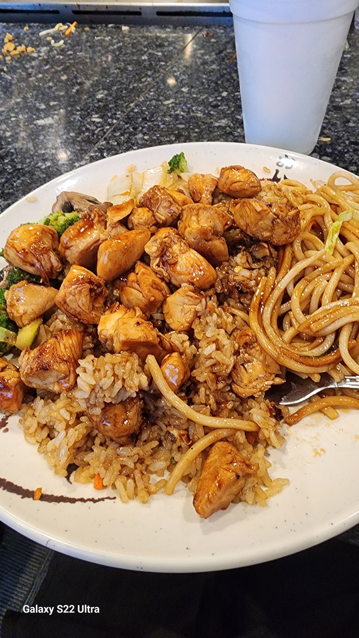 Delicious chicken hibachi at Osaka