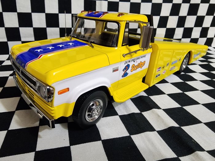 1970 Dodge D-300 'The Snake' 1:18th scale ramp truck by Acme