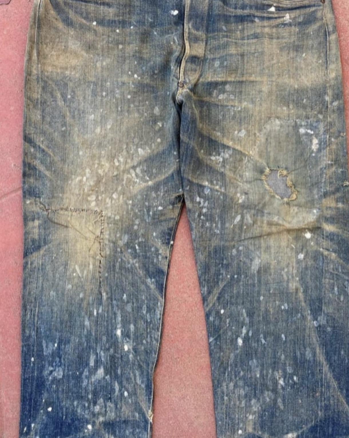 【The toe】美品 los Speckled Denim Pants A pair of Levi's jeans from the 1880s found down an abandoned New