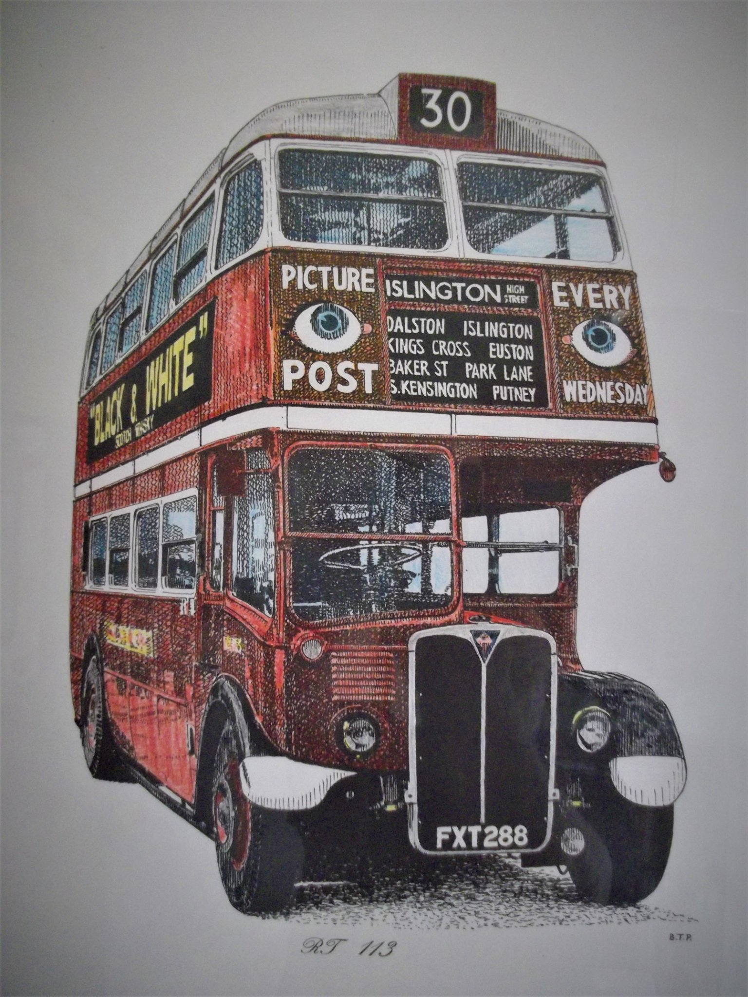 London Transport AEC STL1301 cutaway drawing