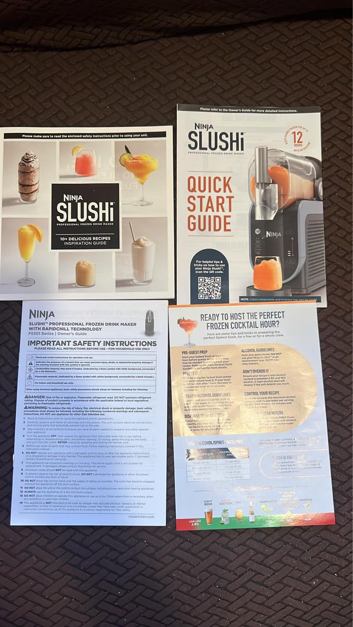 Ninja Slushie Machine Manual Reading