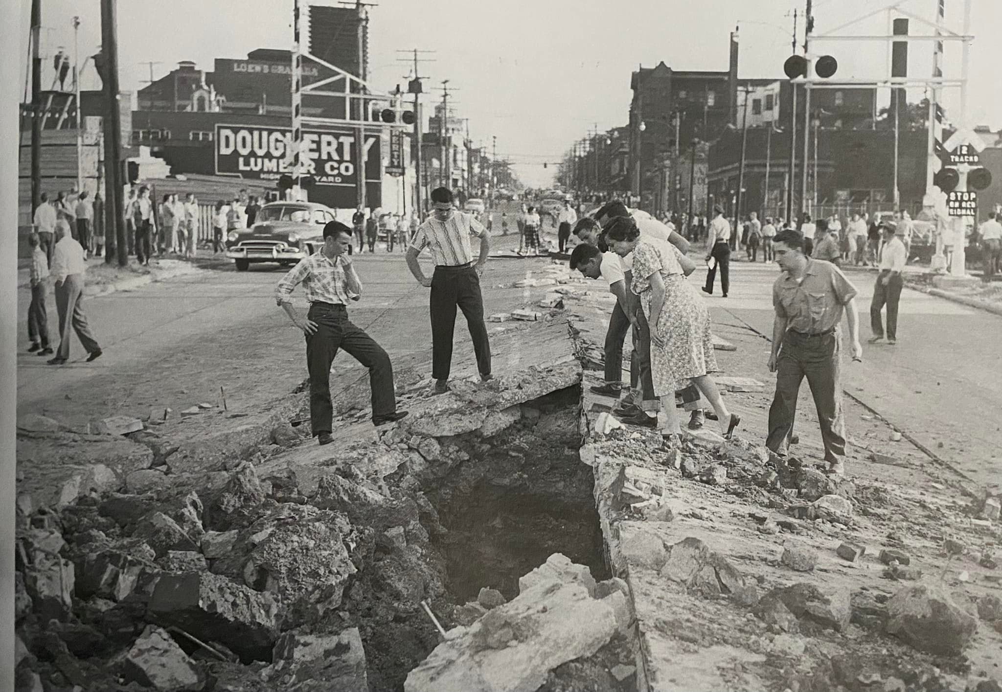 The 1953 gas line explosion(?)on W 117th between Clifton & Berea Road.