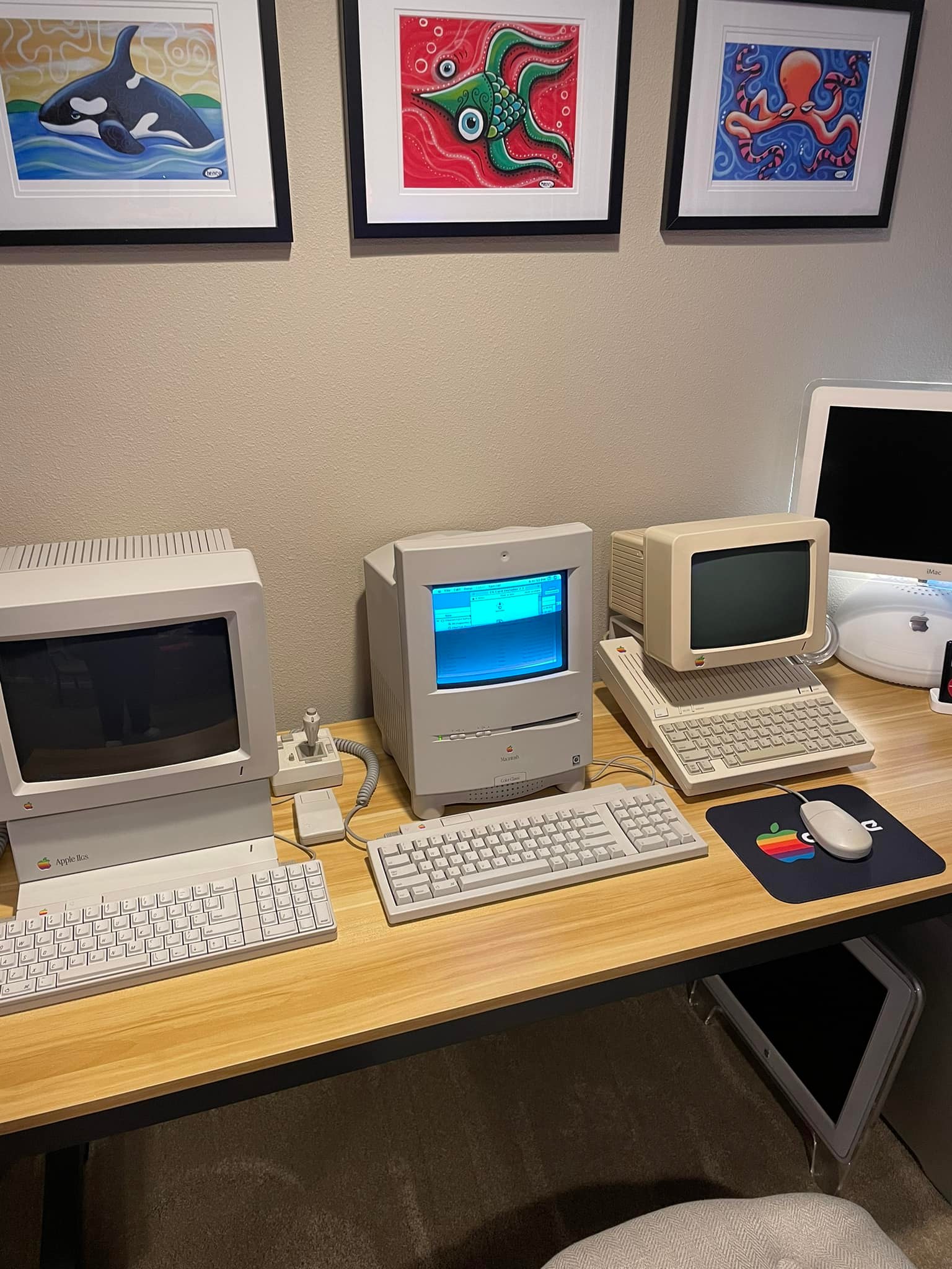 Upgraded Macintosh Color Classic Mystic with Retrobright and