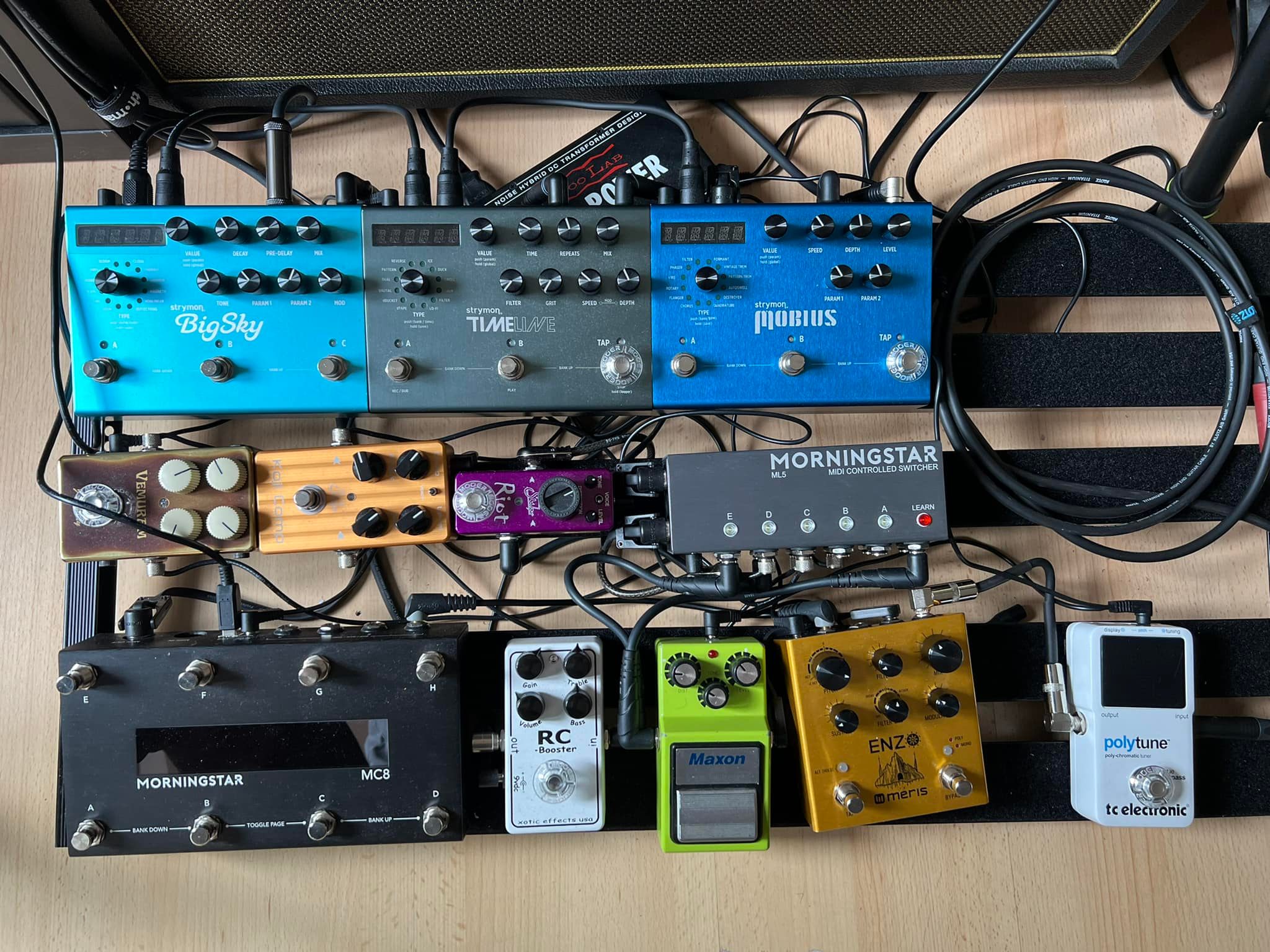 Morningstar ML5 midi controlled switcher dimensions
