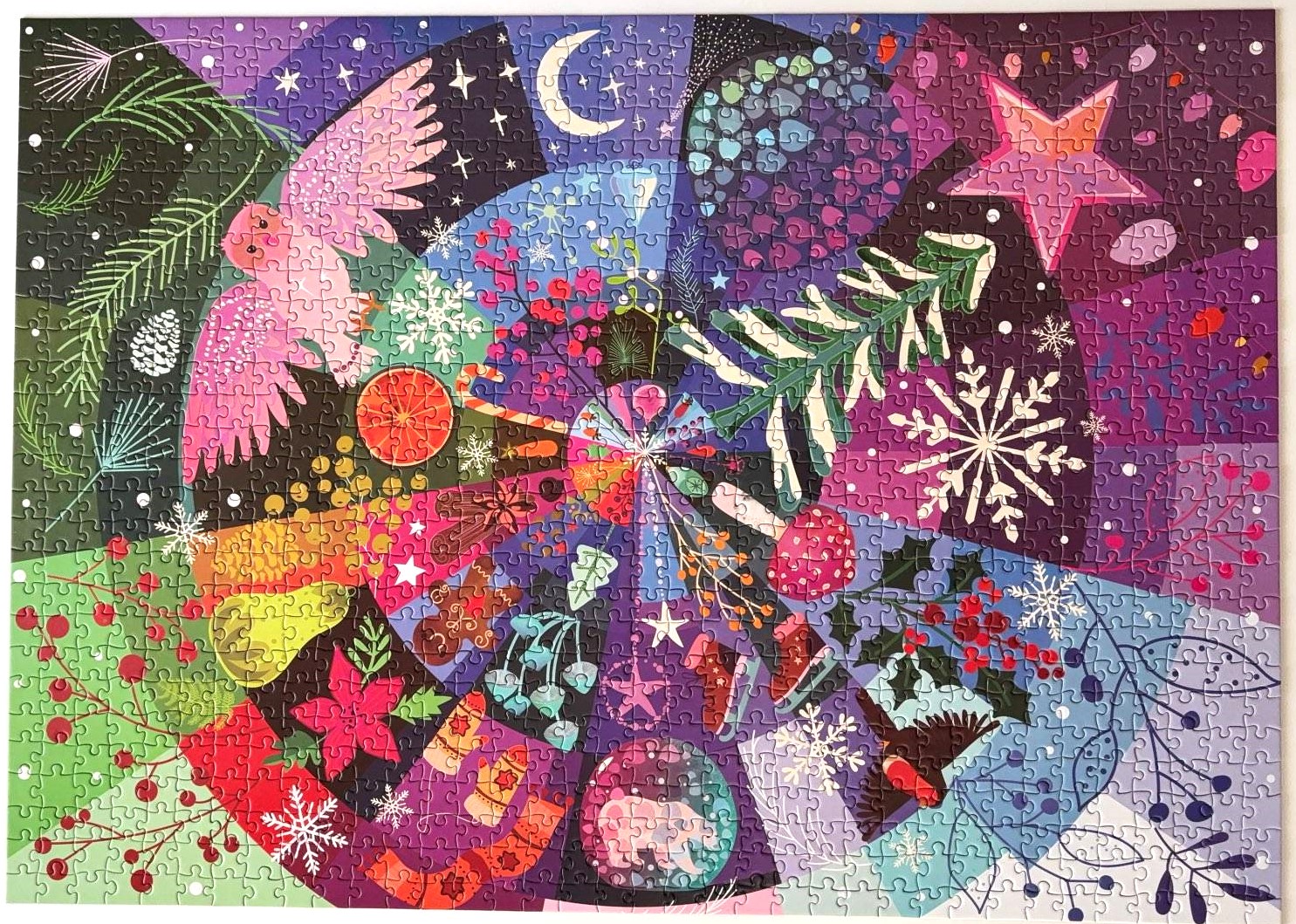 Puzzle 1000 Pièces Elena Essex – Château Paon, Finition Mate, Affiche A3 Incluse, 70x50 Cm, Dès 14 Ans
