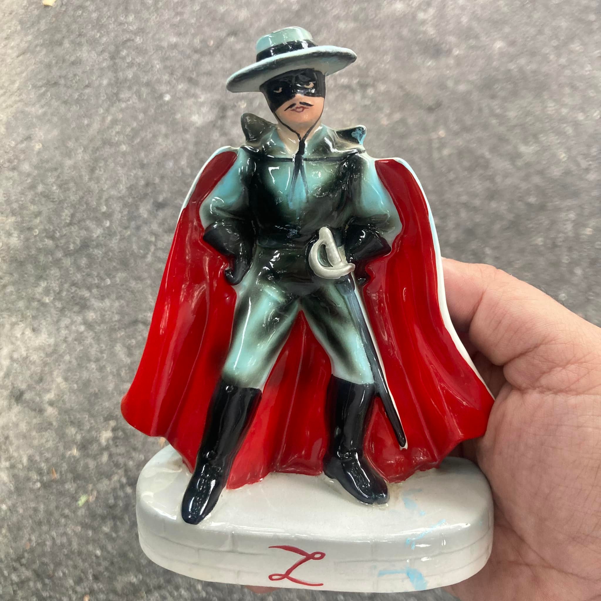 Rare early 1960s Zorro bookend from Disneyland