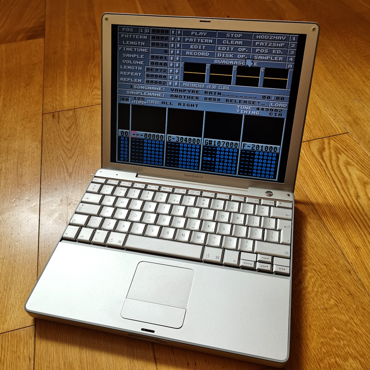 21 years later...using an iBook G3 for music production ?