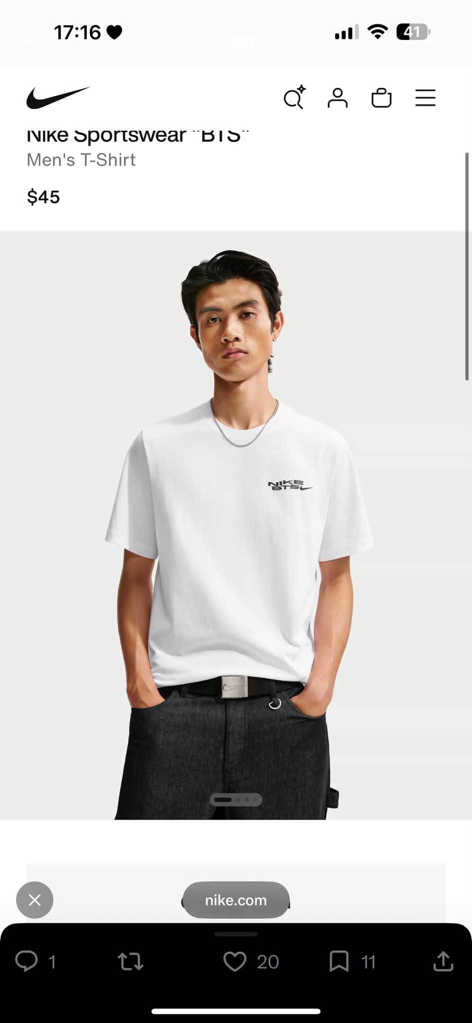 BTS Merchandise Drop: INIKe Sportswear Men's T-Shirt Release on