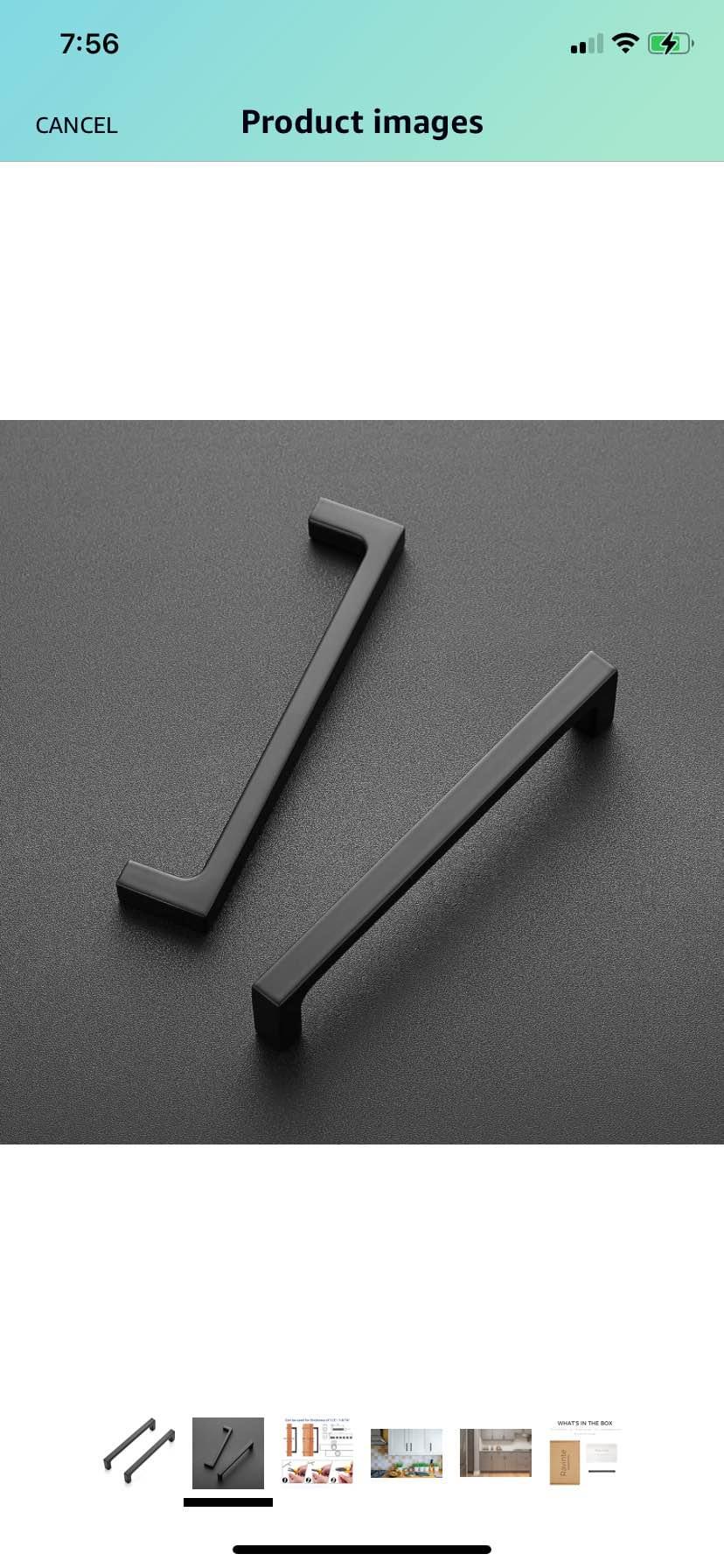 Goldenwarm Brushed Gold Cabinet Pulls 3inch Solid Kitchen Cabinet Handles 10 Pack - 