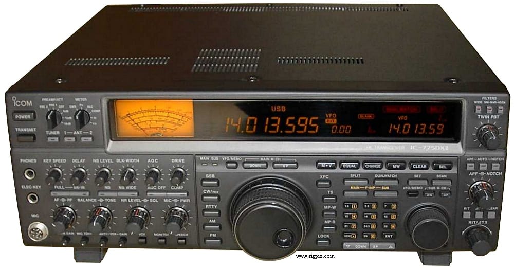 This is the IC-775DX2. From what I learned from Google, it has an