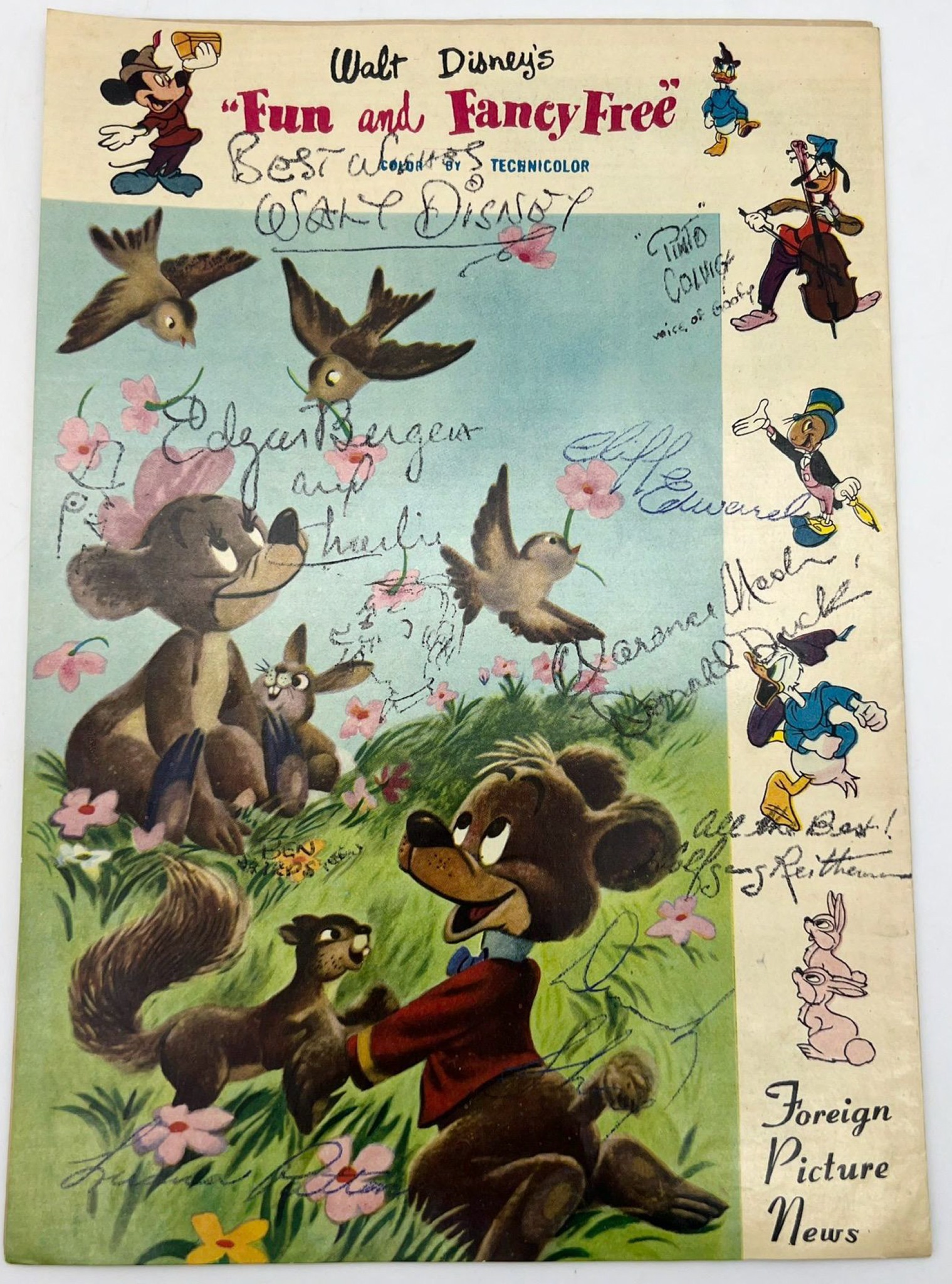 Are these vintage Disney collectible signatures authentic?