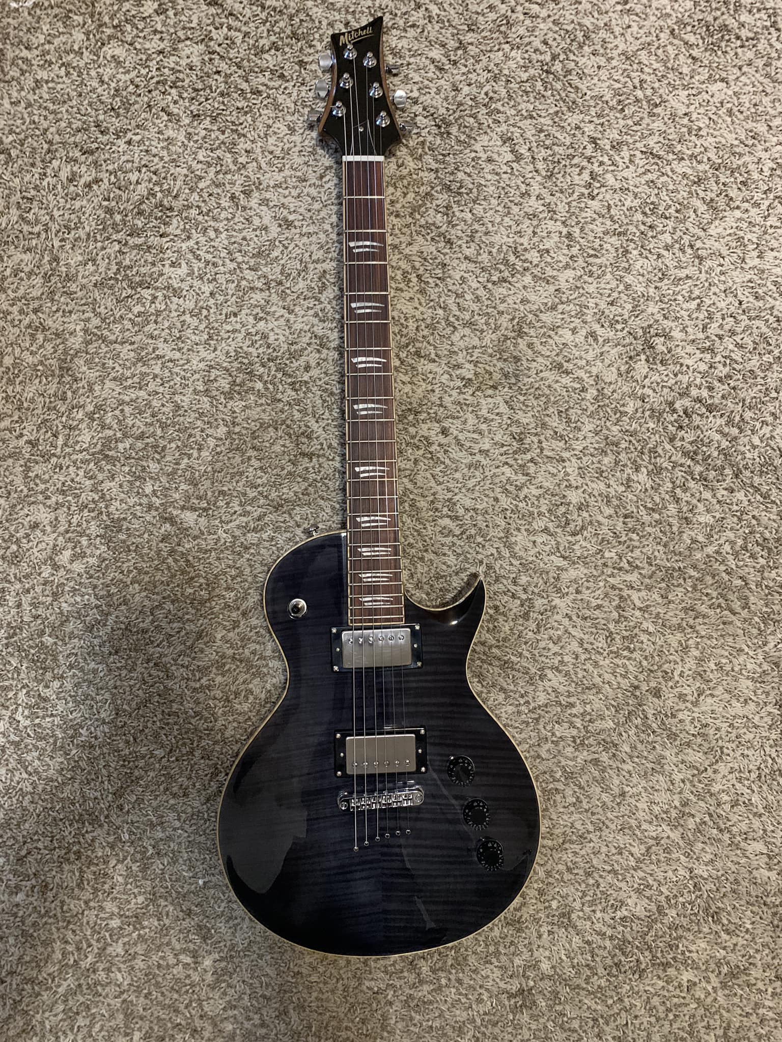 Flame black Mitchell MS450 guitar review
