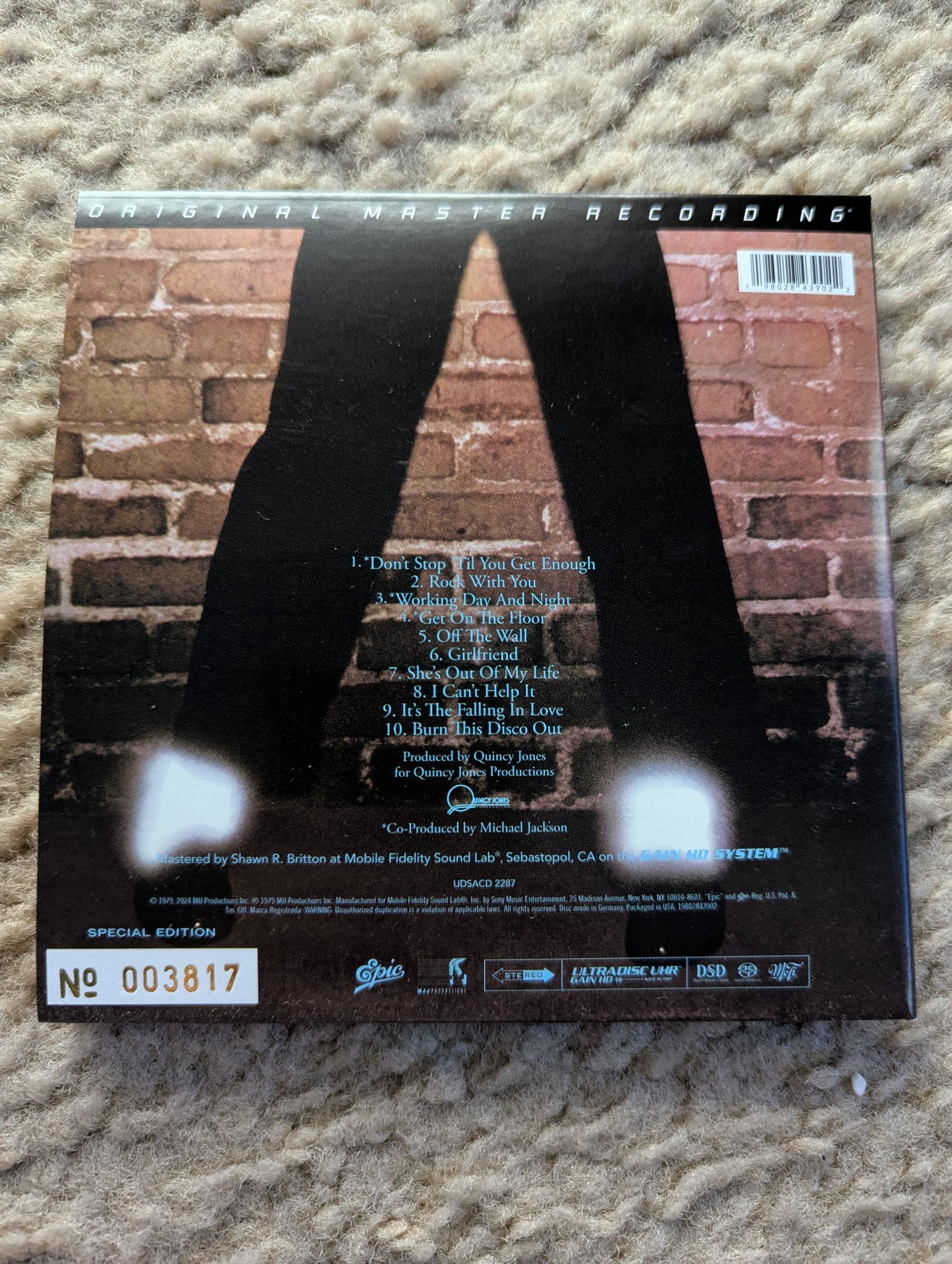 SACD Michael Jackson Off the Wall 1979 Epic