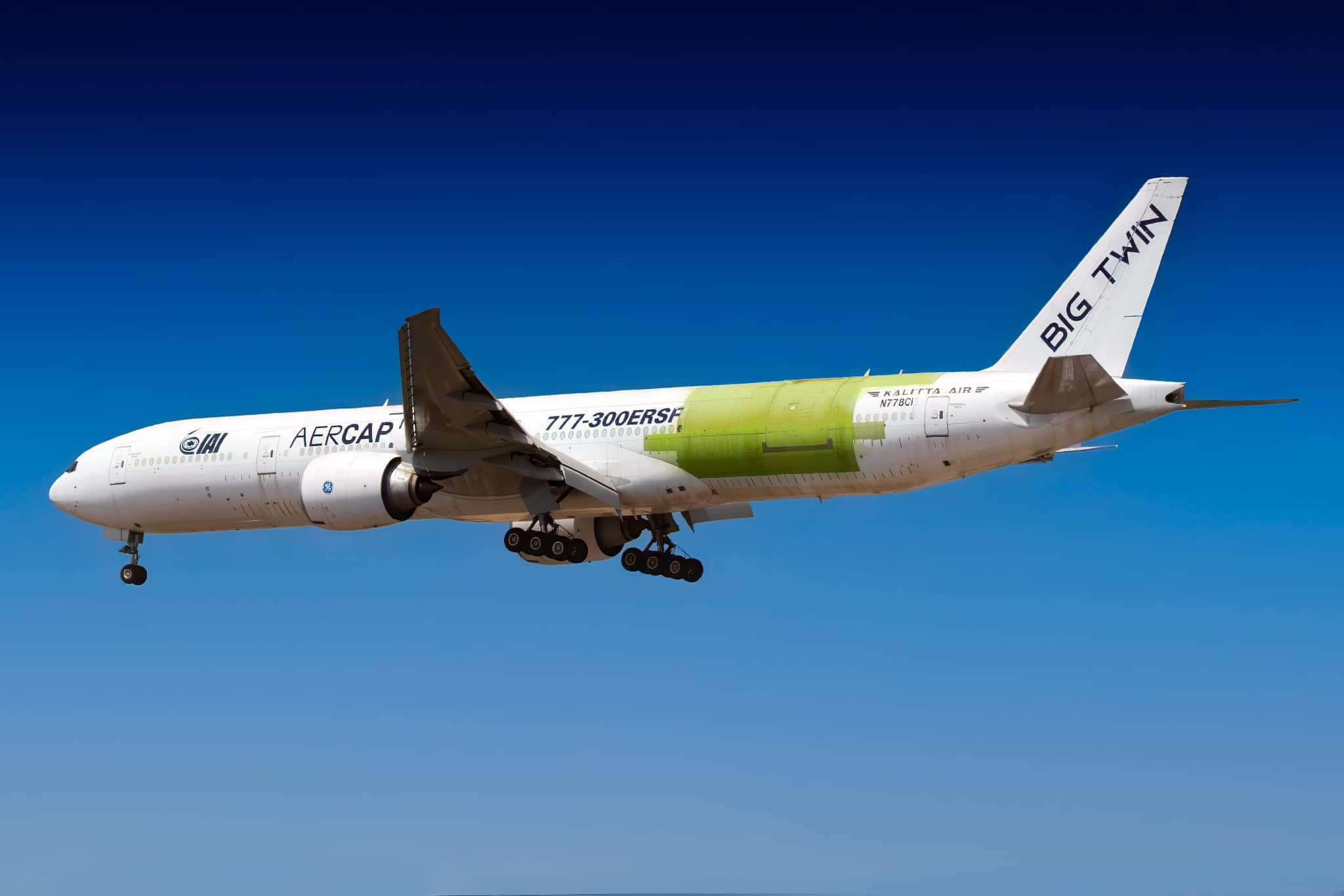 Kalitta Air's first 777-300ersf freighter arrives