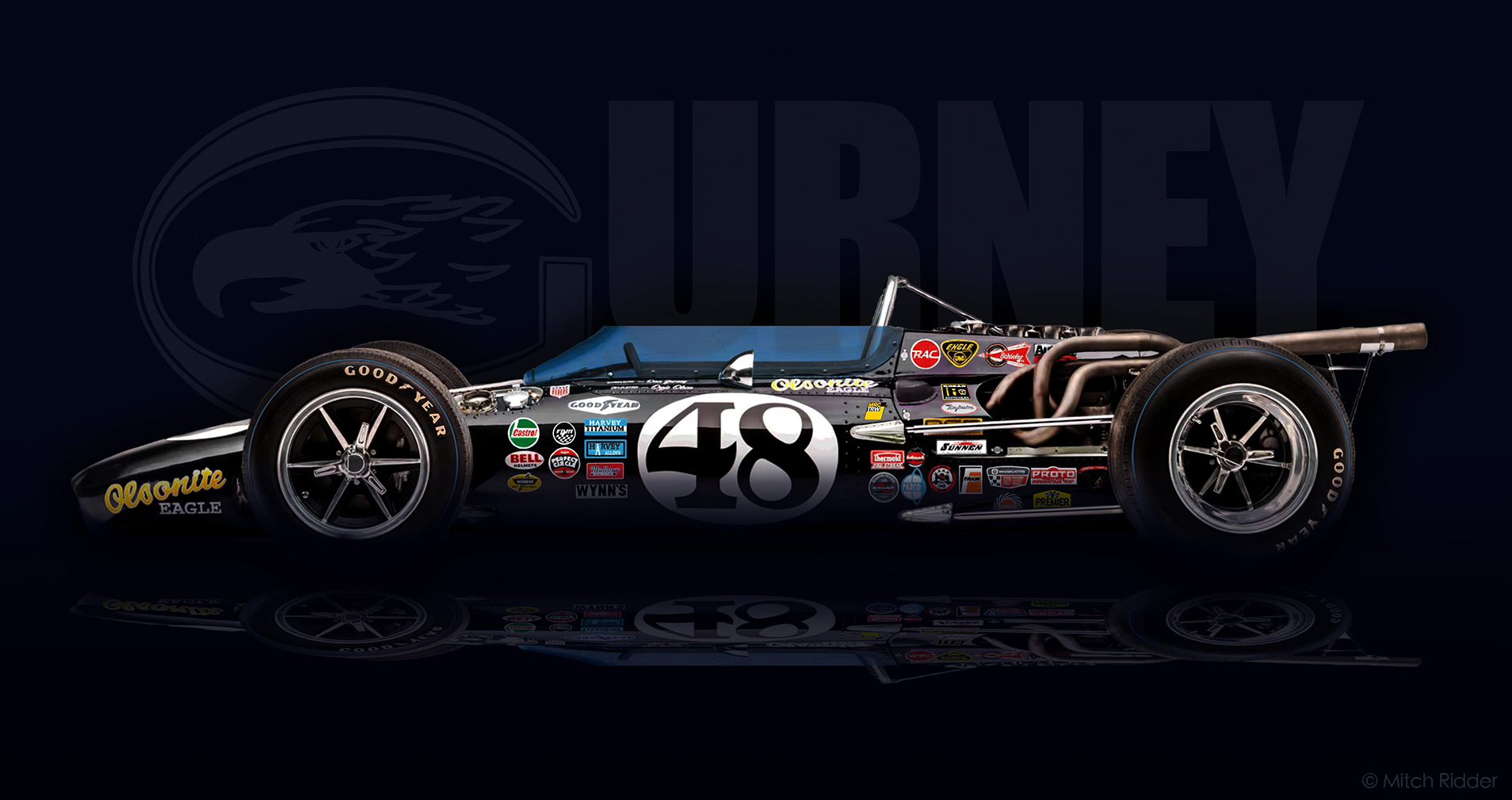 Dan Gurney's stillborn Eagle, the 1969 car he half finished and