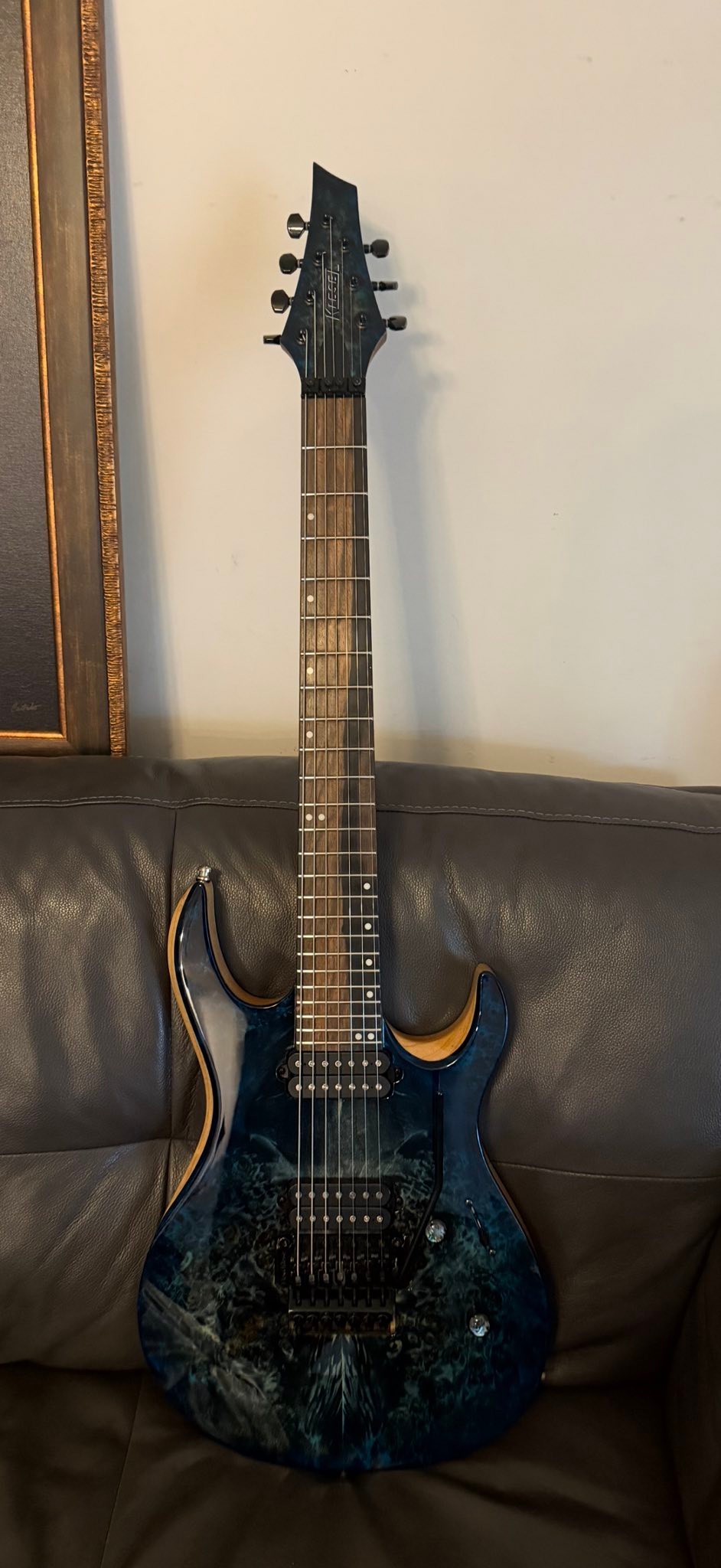 Kiesel Aries 7 string guitar with lithium pickups