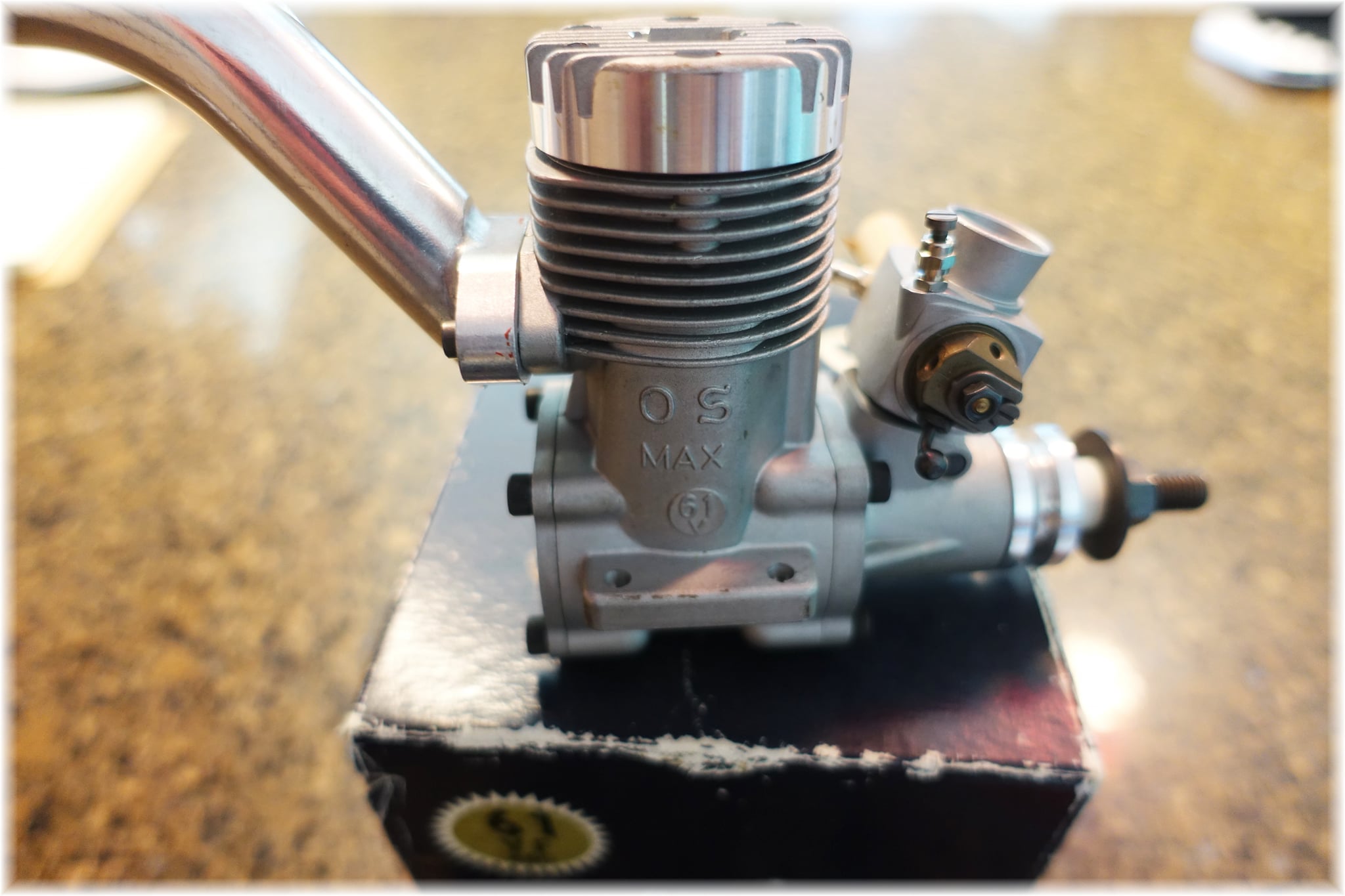 OS 61FX model engine for sale, $40, Mesa yard sale find
