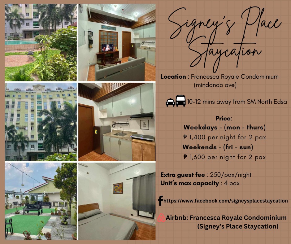 View of METRO MANILA CITIES- RENTALS- STAYCATION /Condo Sharing /ROOM ...