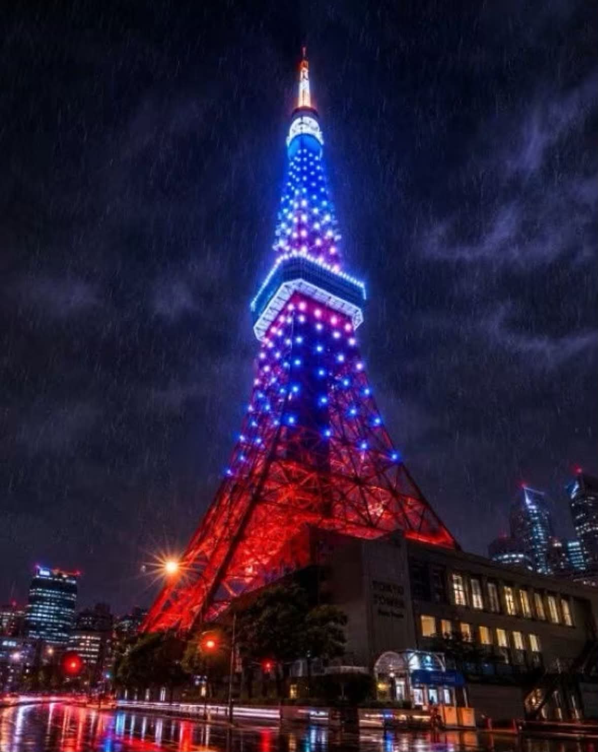 JAPAN IS LIGHTING UP RED, WHITE AND BLUE FOR AMERICA'S FOURTH OF