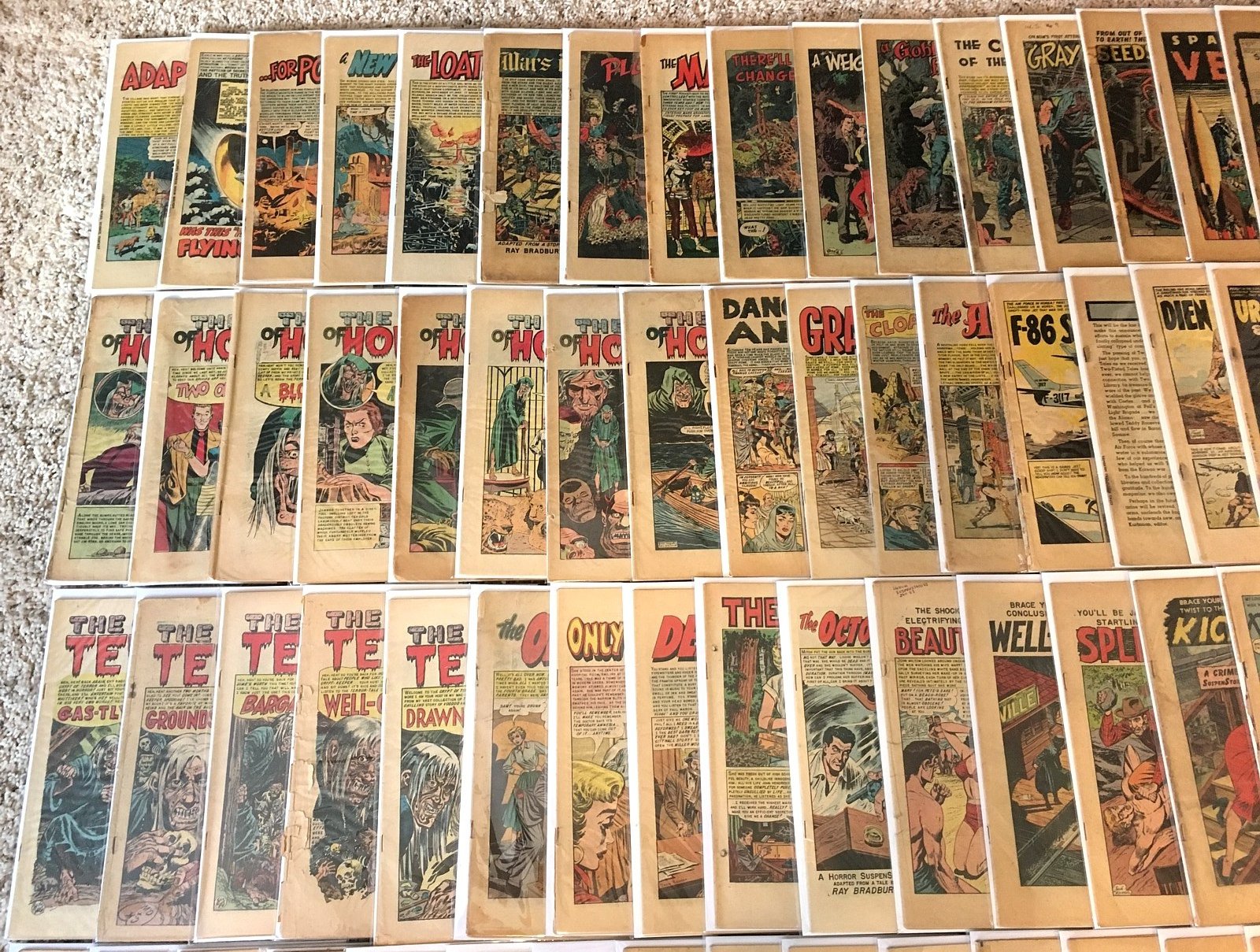 Vintage EC titles pocket checklist