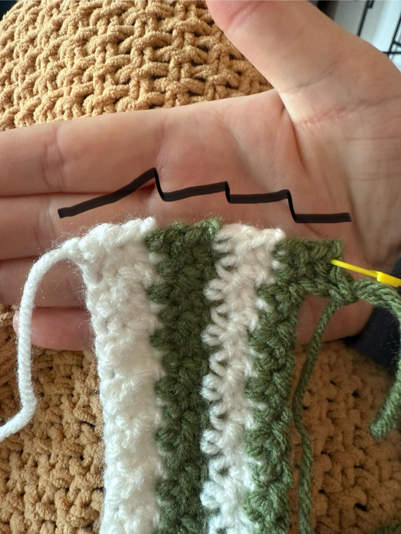 Why is my crochet project having uneven edges with correct stitch