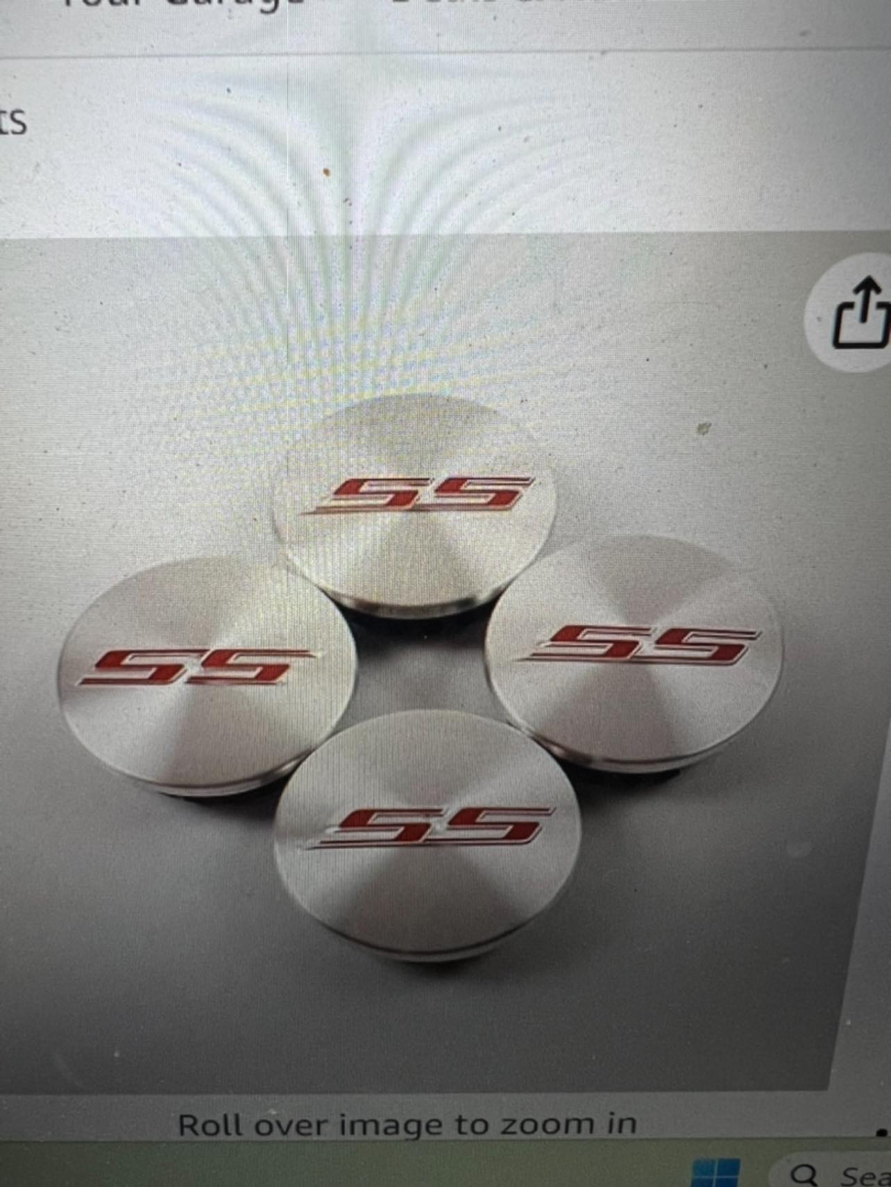 SS Chevy Wheel Center Cap Overlay Decals – 3-Inch, 5-Pack, Choose Your Colors