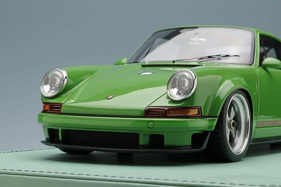 Titan64 1/64 Singer 911 (964) TARGA verde come nuovo