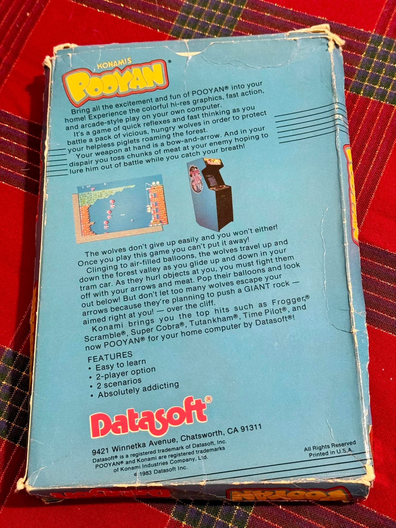 Classic Datasoft game Pooyan
