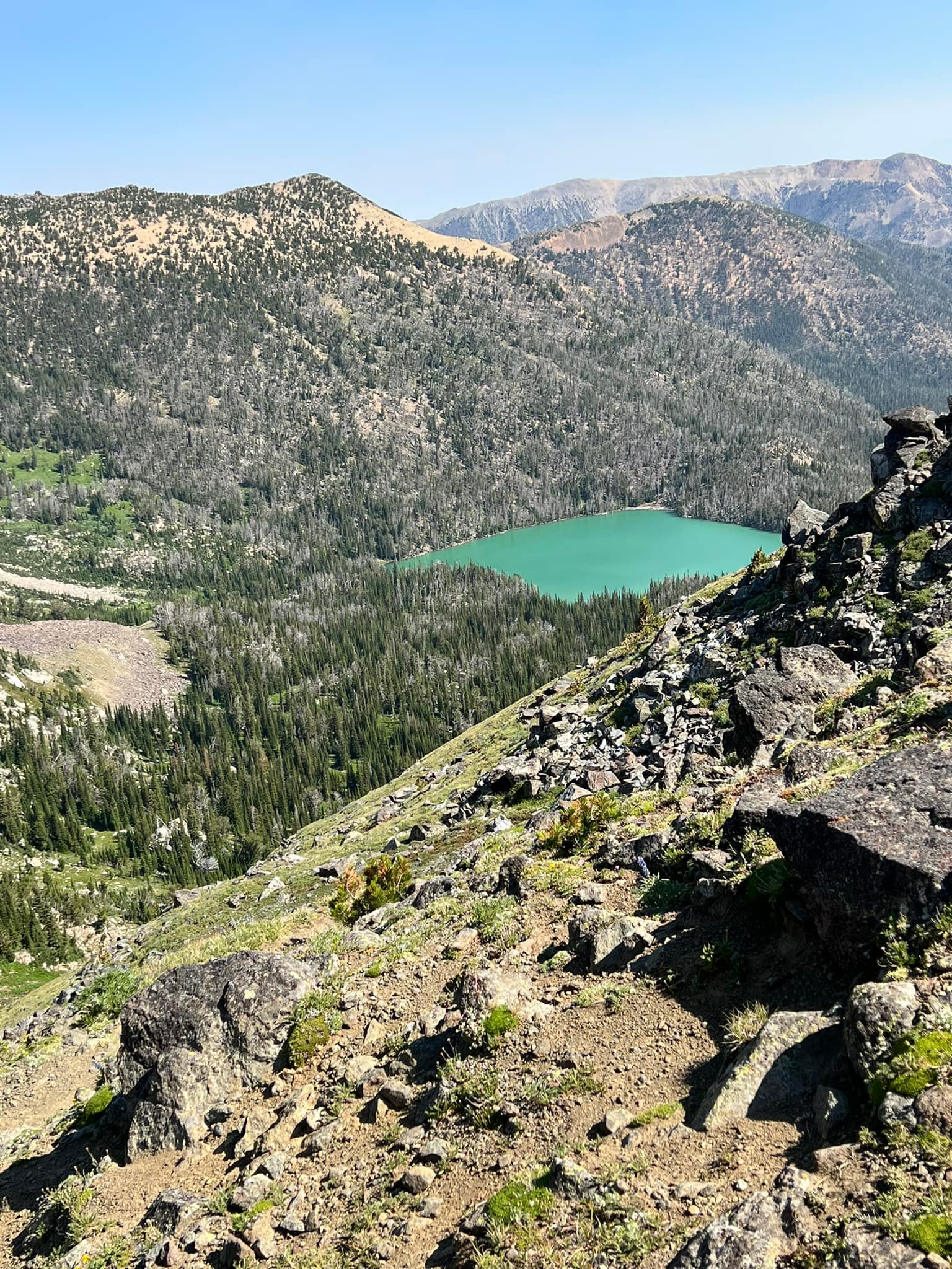 Hike from upper Branham Lake to Gneiss Lake SW MT Tobacco Roots