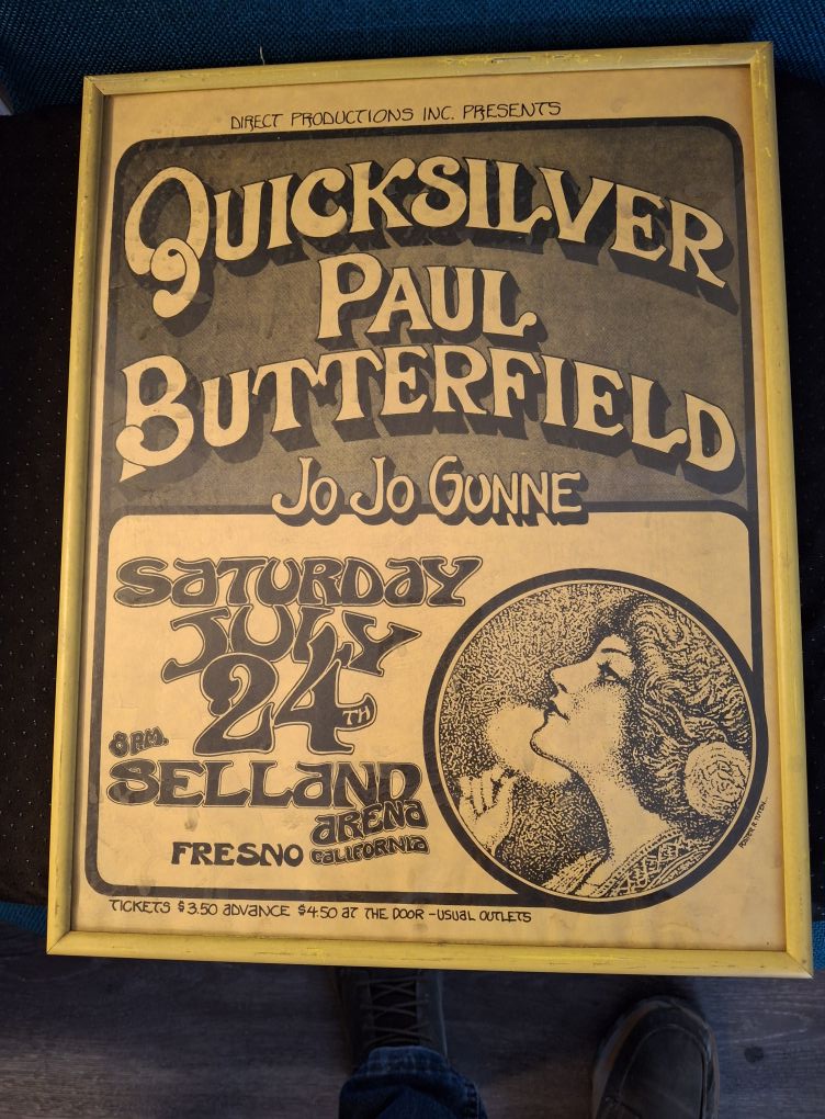 Quicksilver Paul Butterfield ビンテージポスター Quicksilver Messenger Service's origin and name meaning