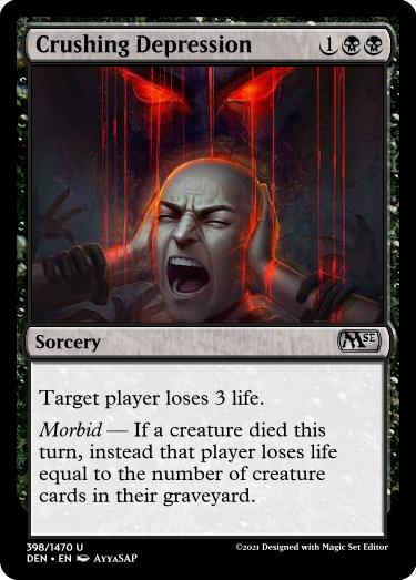 saddest mtg cards Magic The Gathering - Drown in Sorrow (65/165) Saddest card ever : r/magicTCG