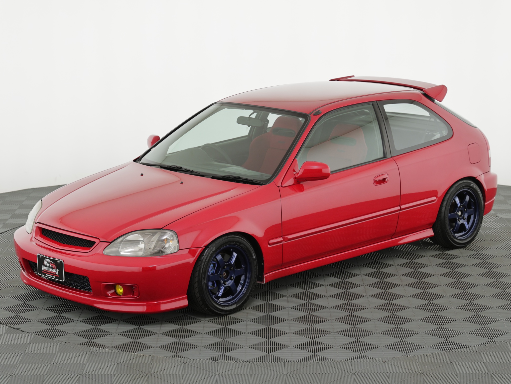 Double-Sided Embroidered Keychain – Honda Type R Integra DC5 EK DC2 Civic Si – 2-Pack