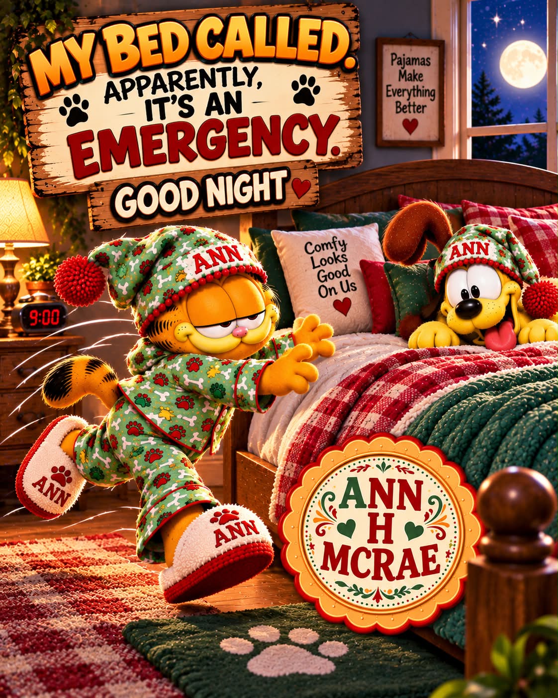 【レア】good night good nie 晩睡早捏 くま スクイ Good Night Everyone GOOD สือ NIGHT