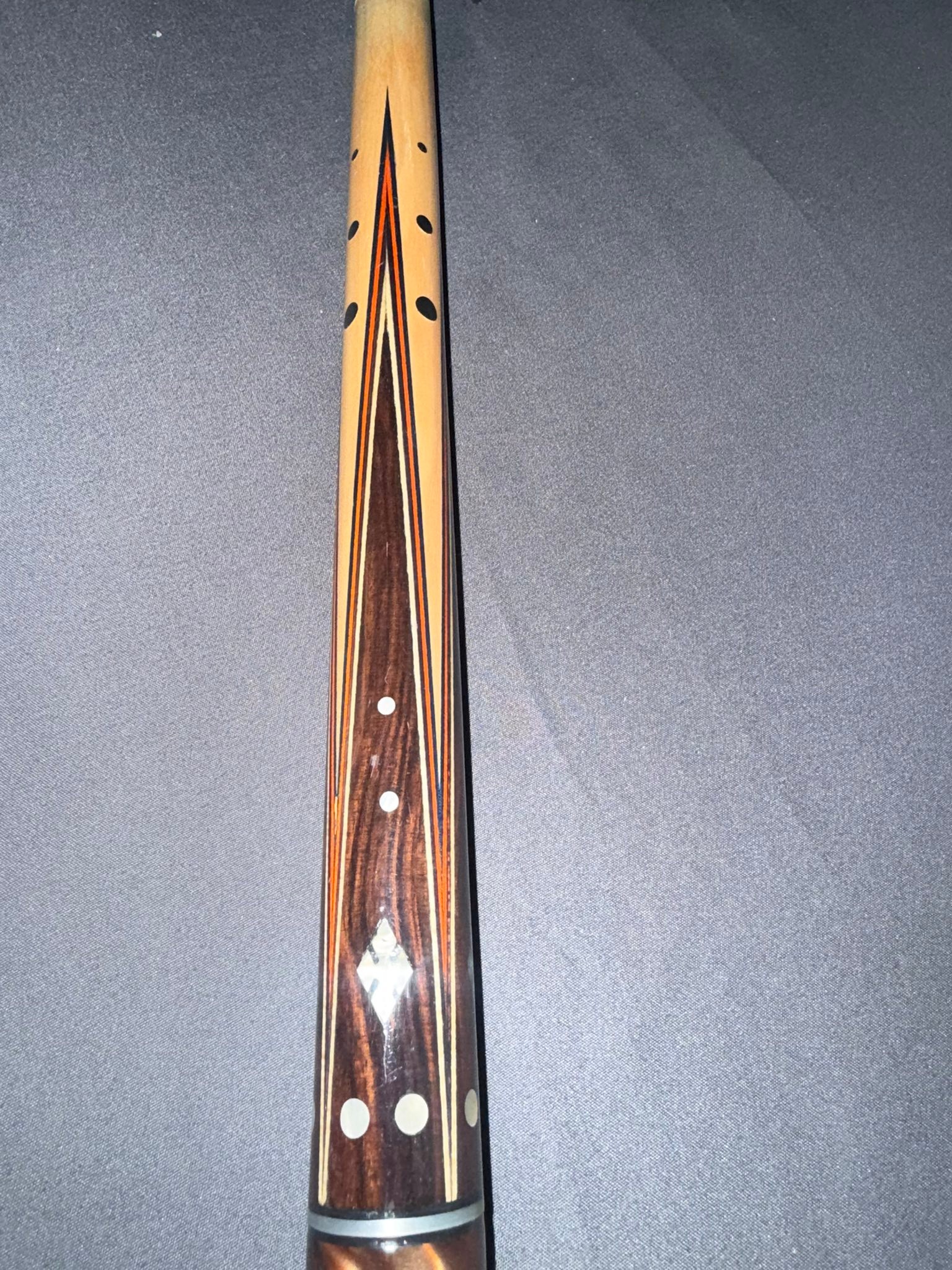 What is this old Adam or Helmstetter pool cue?