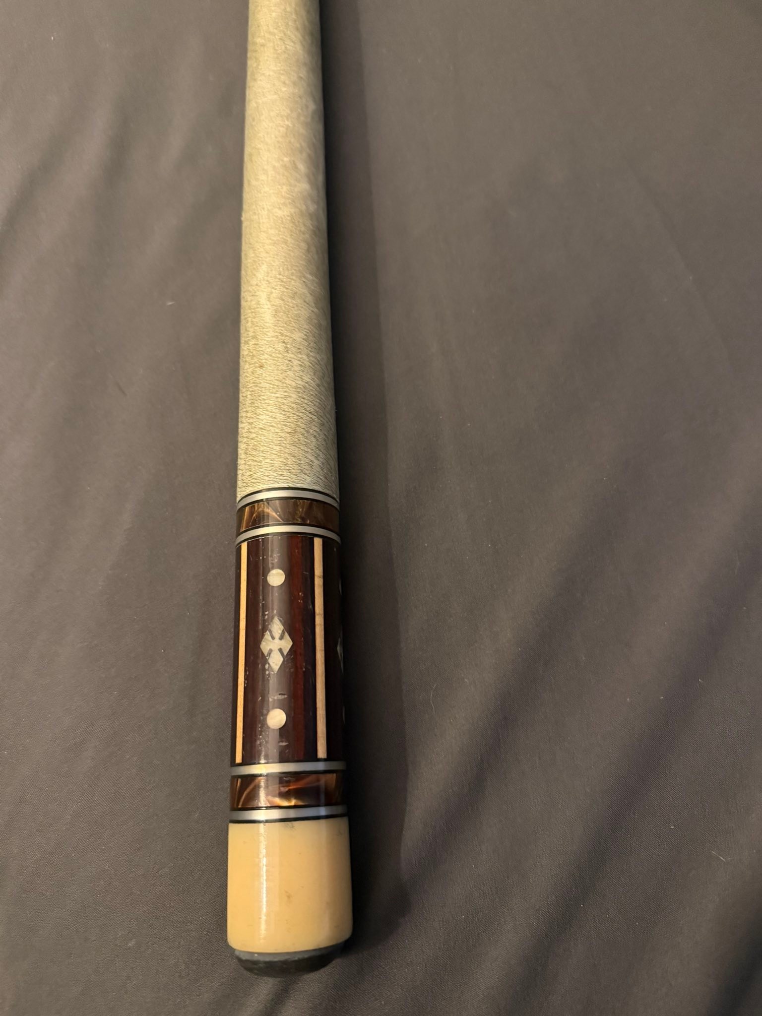 What is this old Adam or Helmstetter pool cue?