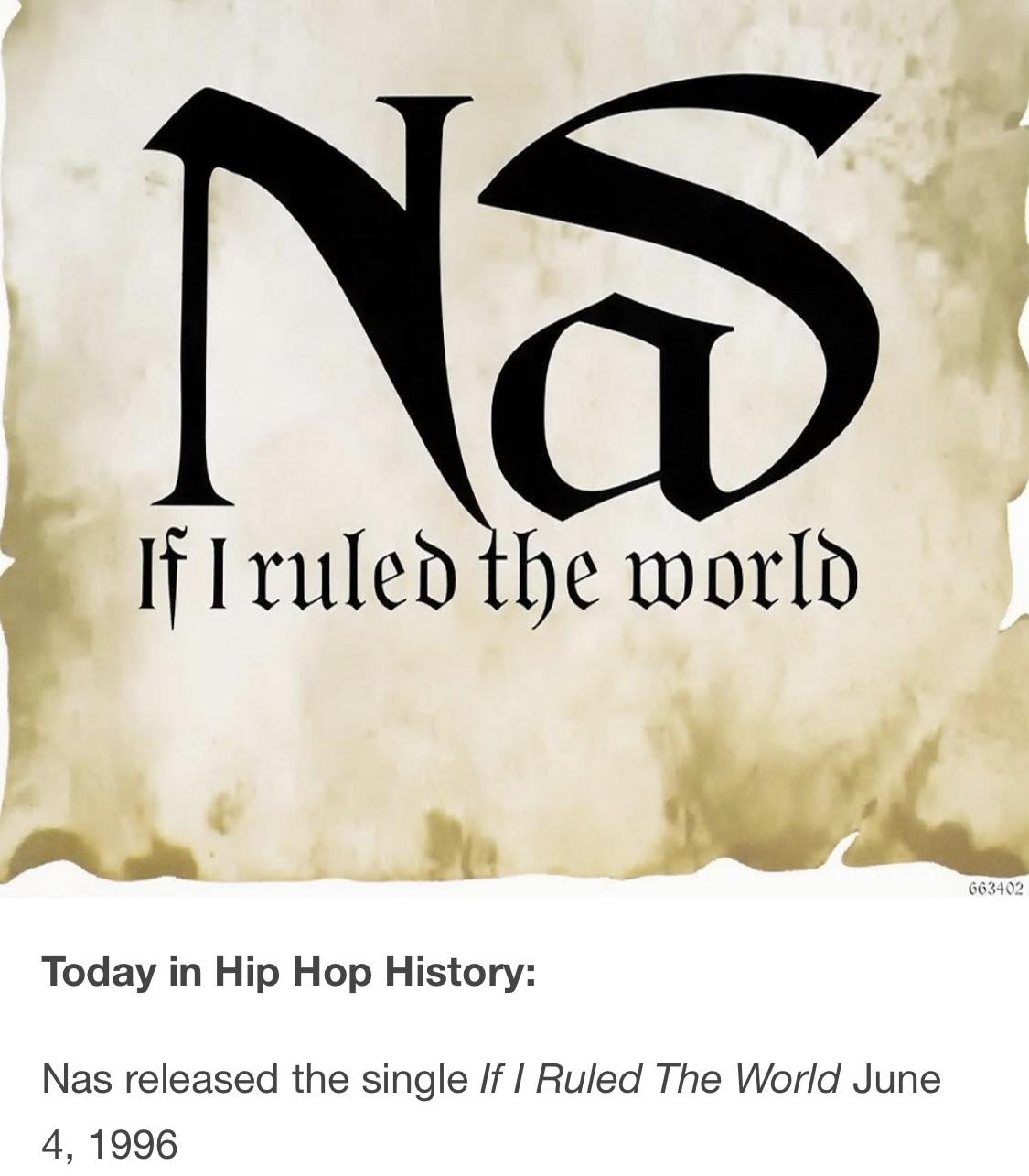 Nas releases 'If I Ruled the World' single