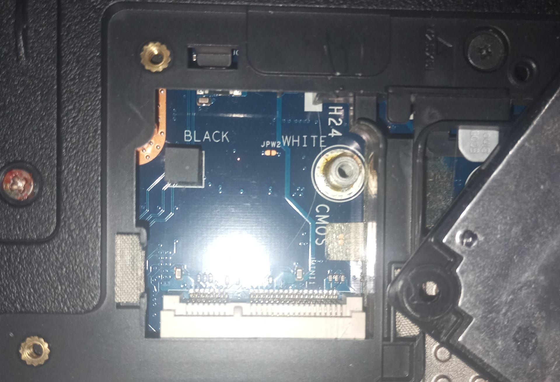 What is the slot for on the NEC LaVie model laptop motherboard?