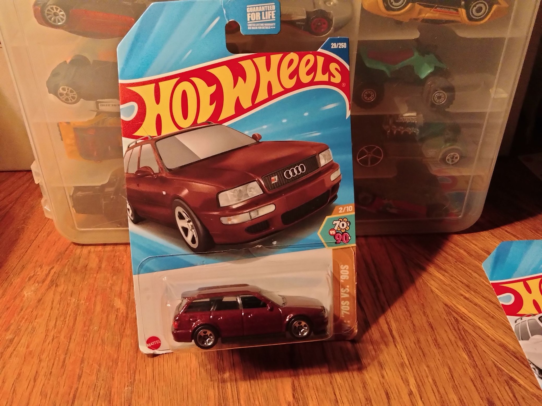 Hot Wheels '94 Audi Avant RS2 Die-Cast Car - 1:64 Scale Burgundy, HW '70s Vs '90s Series