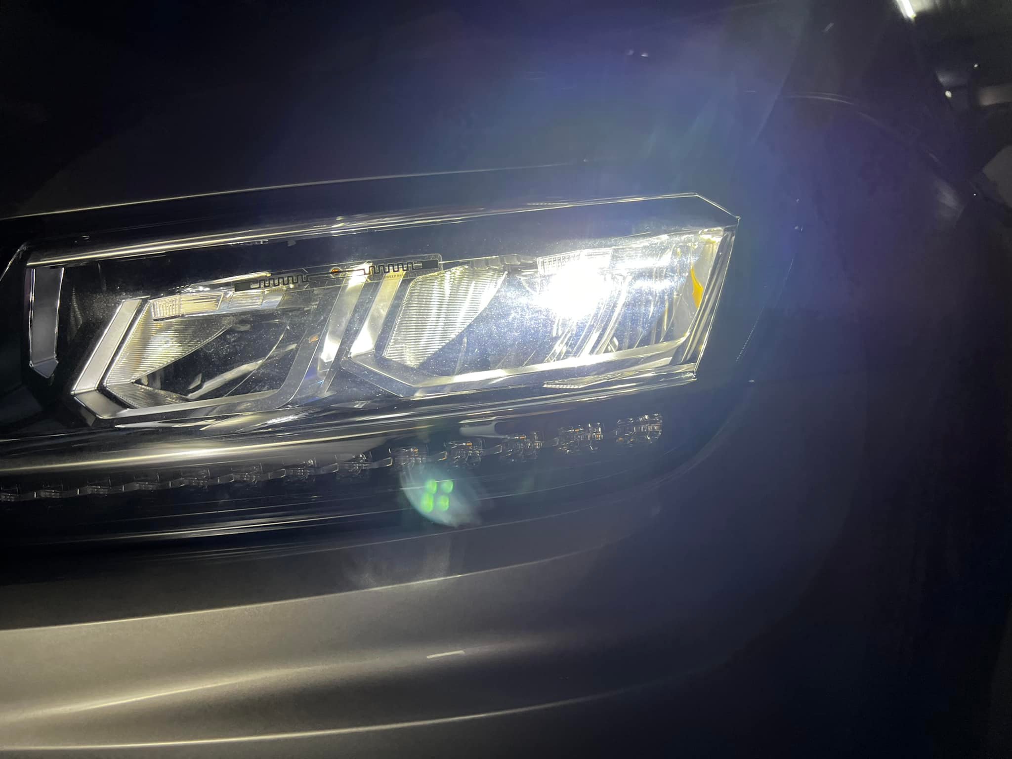 Headlights for VW Tiguan 5N 07-11 daytime running lights black sonar