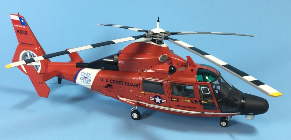 HH-65 Dolphin Trumpeter kit with resin conversion
