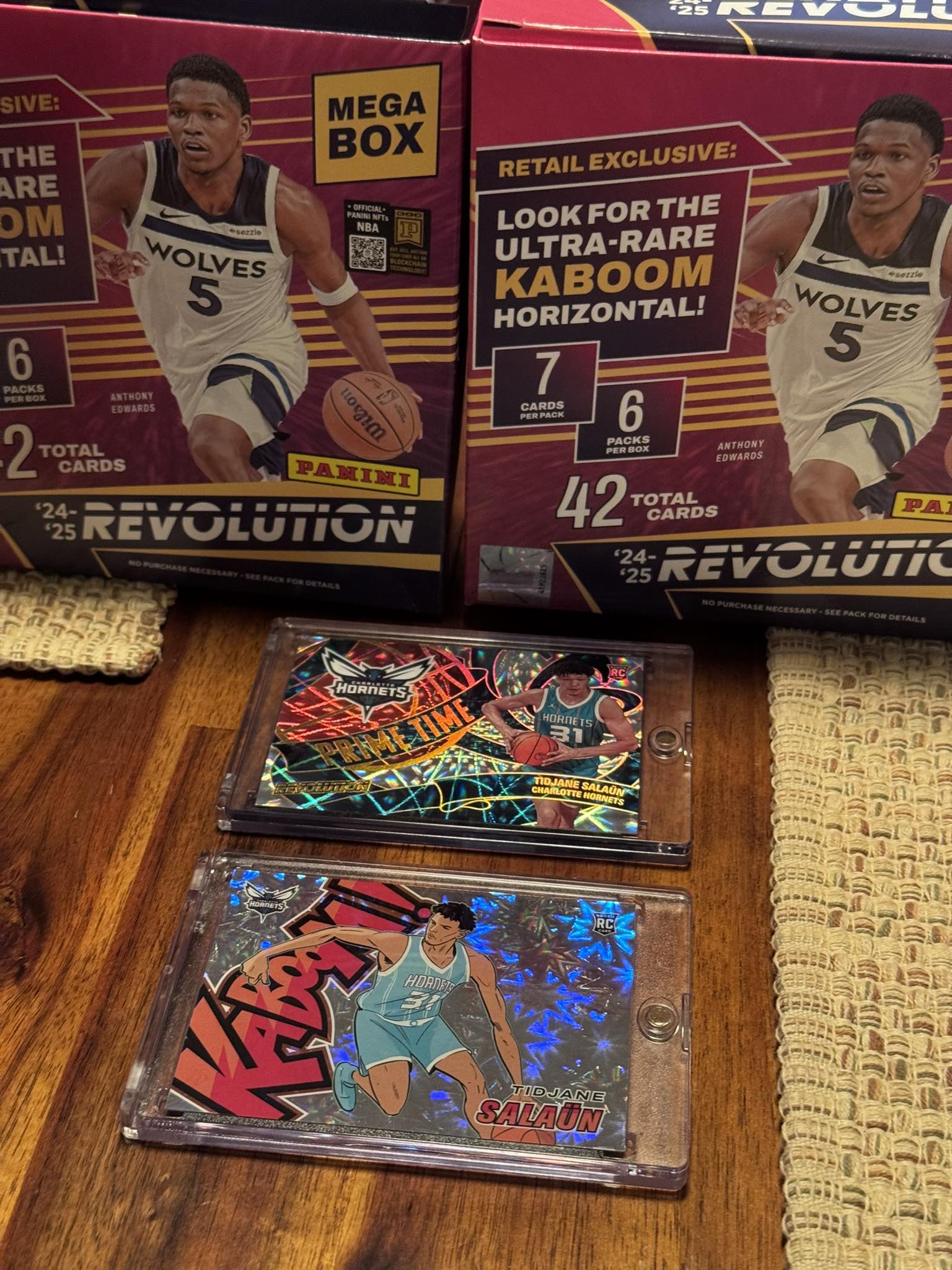 2 Mega Boxes of 2024-2025 Revolution Basketball from Amazon and 