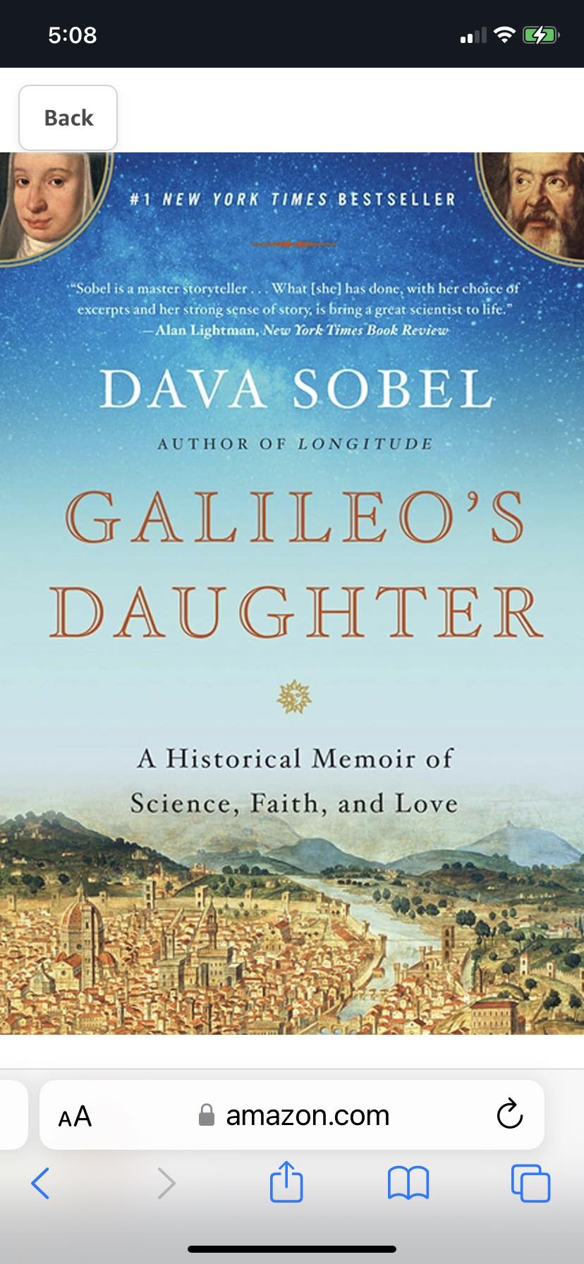 Galileo's Daughter by Dava Sobel book review