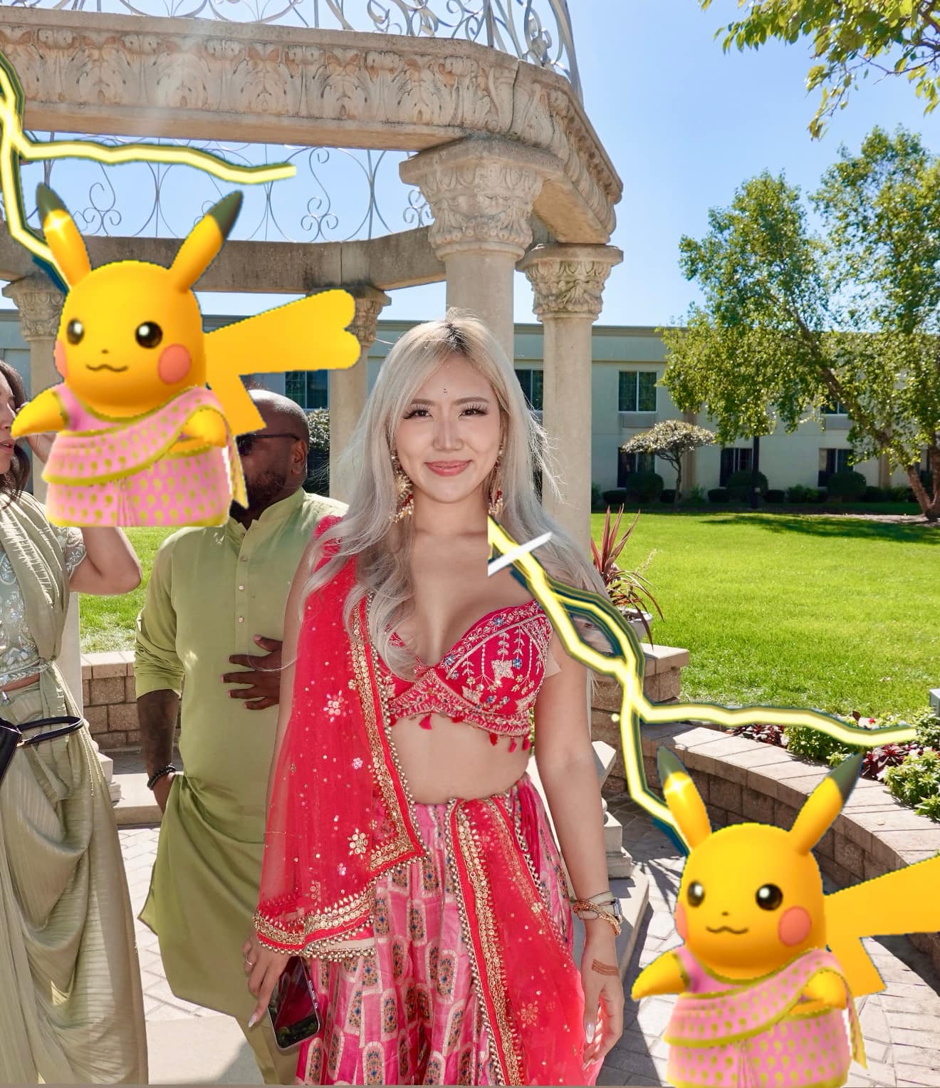 Pikachu Saree Costume India Event Pokemon Gen1 Go Pokémon Festival Of lights