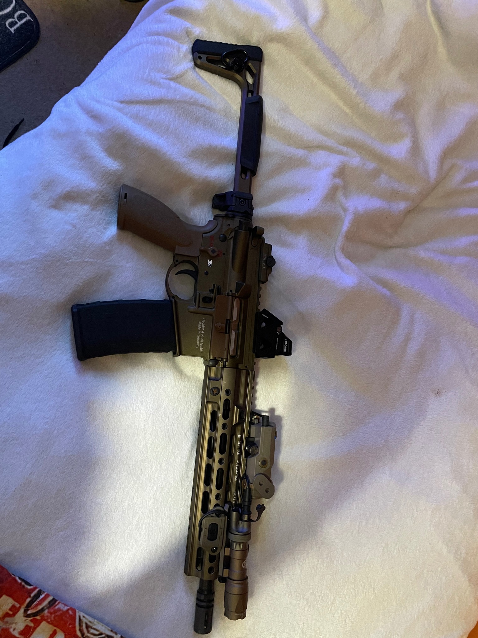 vf hk416 a5 with mapleleaf bcg and guiselle handguard/1913 stock 