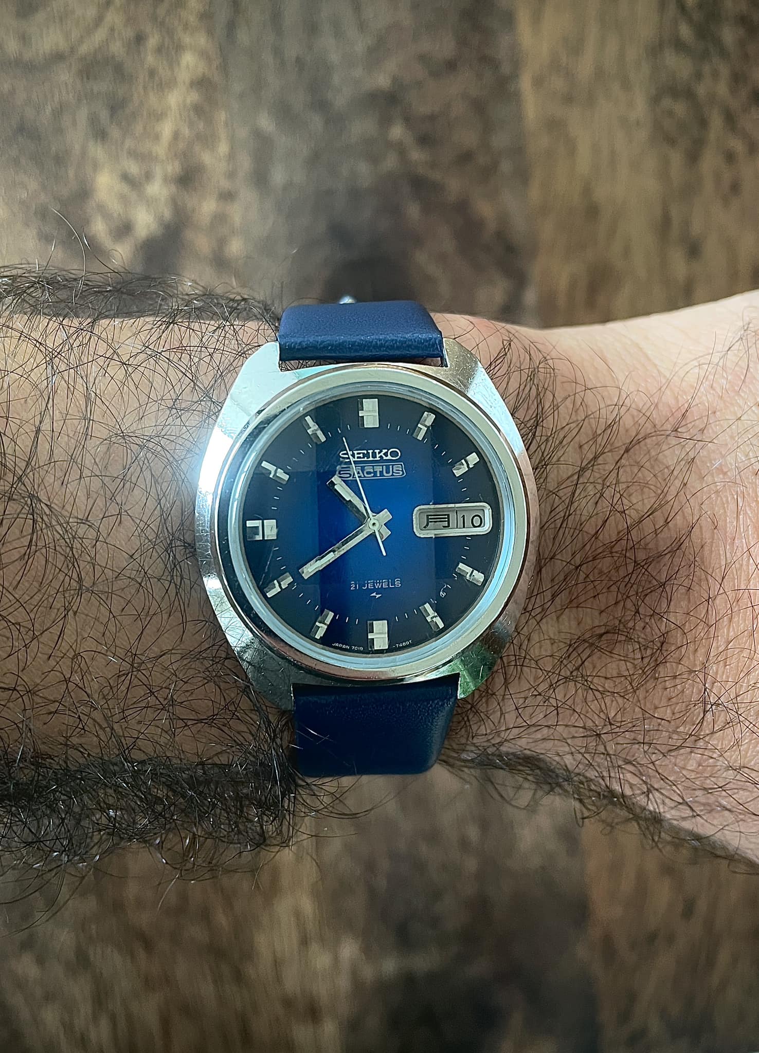 Vintage SEIKO 5 ACTUS Green 💚🍏 Dial 7019-5010