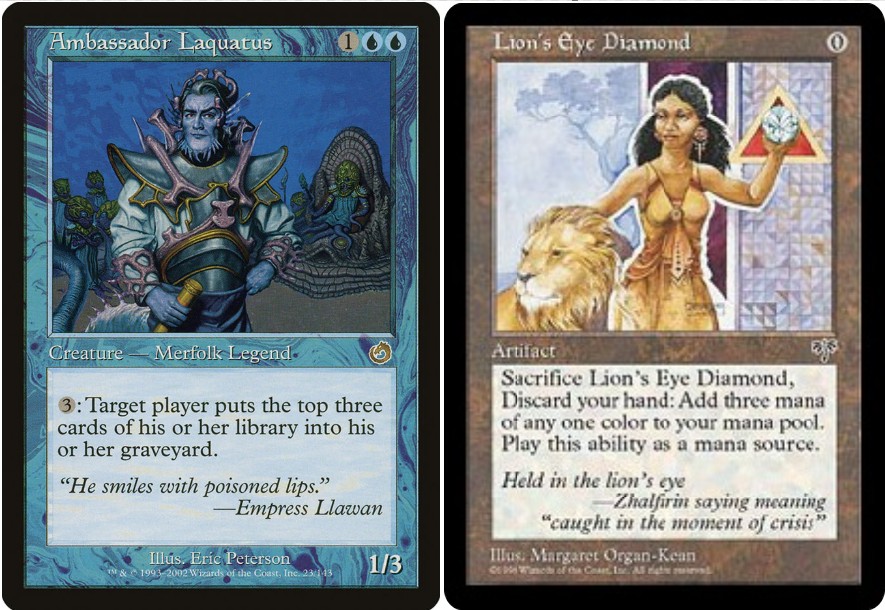 Hey all, I had a question about Lion's Eye Diamond. I've only ever