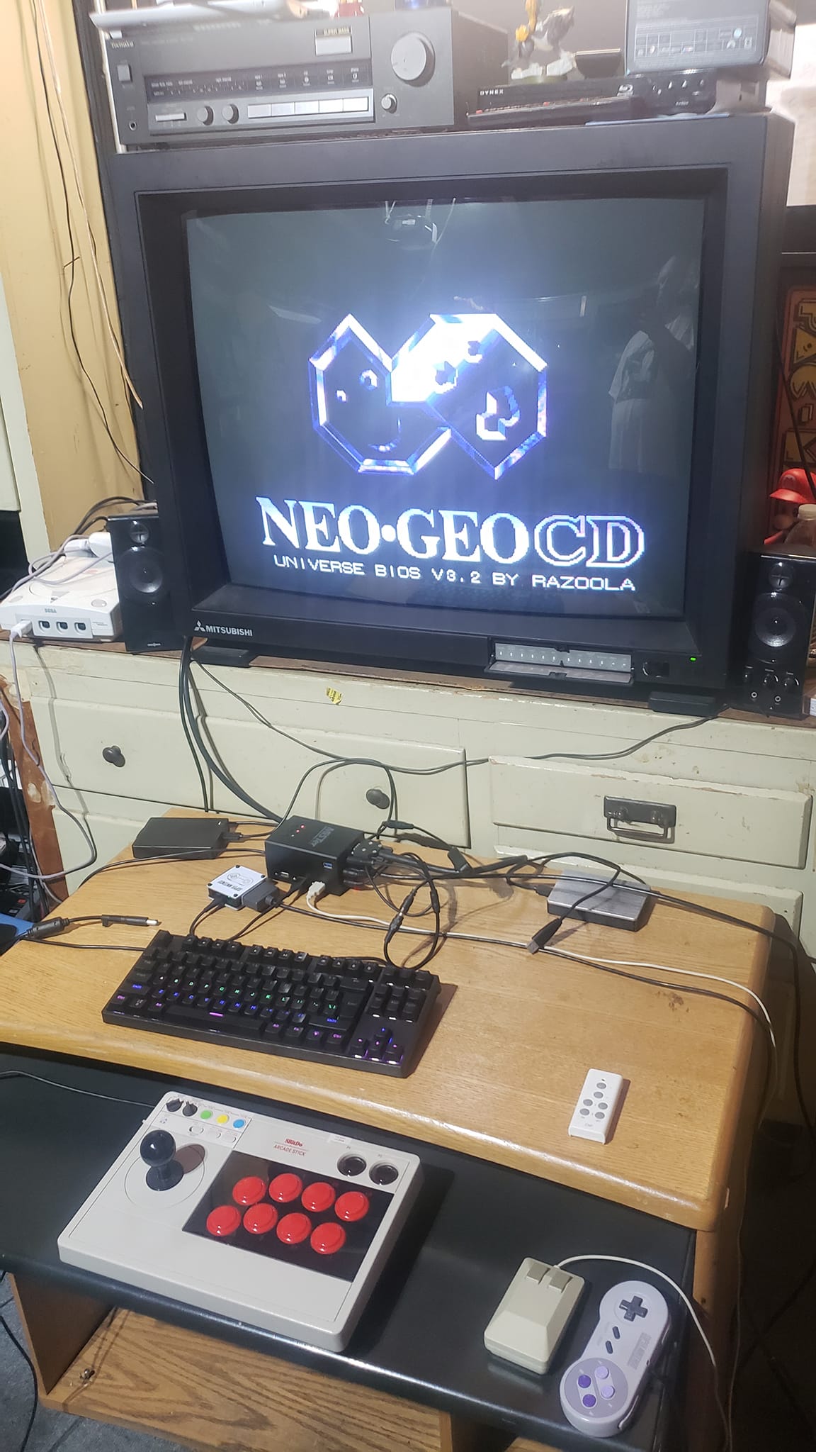 Neogeo CD core on Mitsubishi Megaview XC-3315C