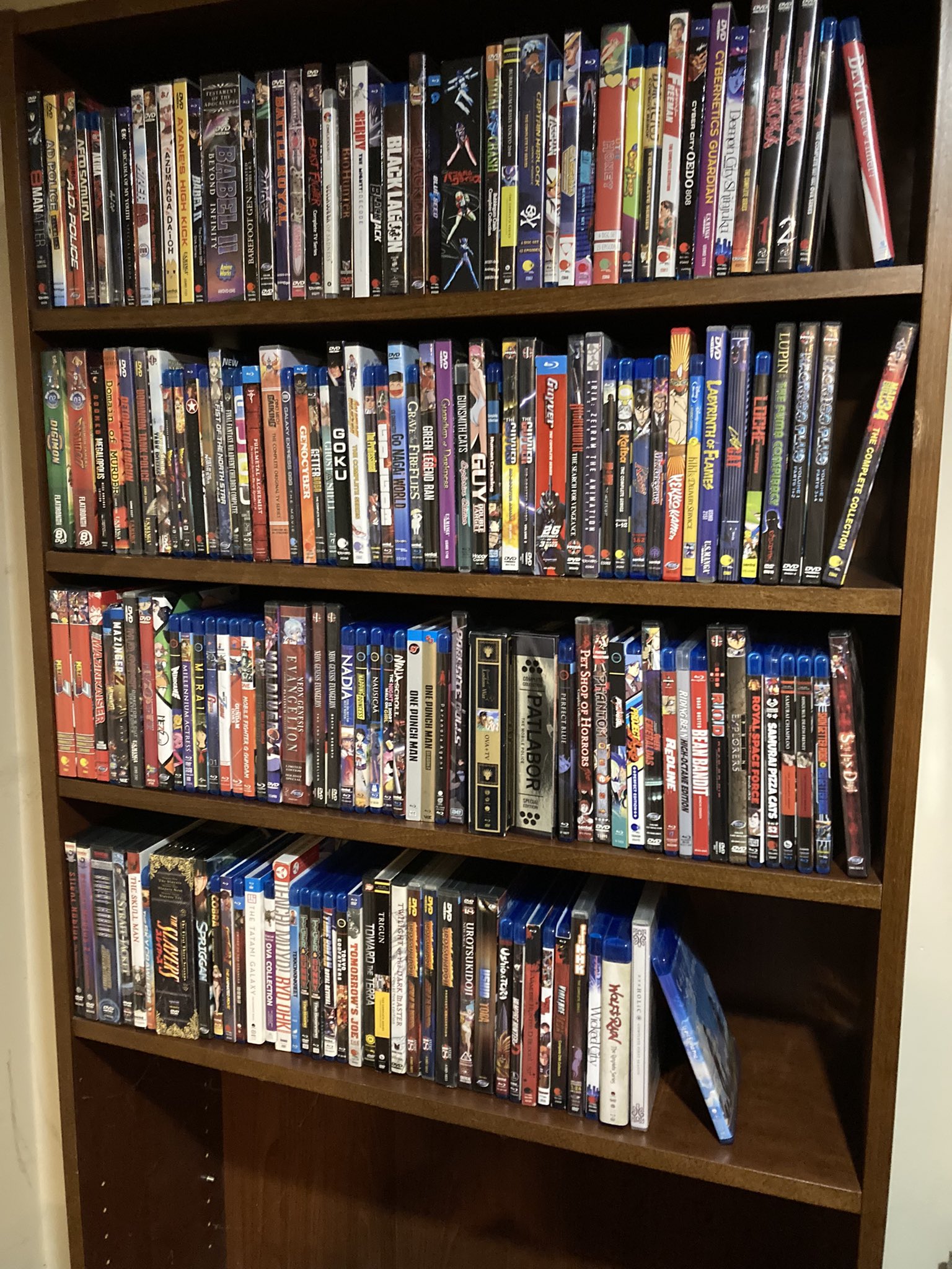 My anime collection from the 70's, 80's, and 90's
